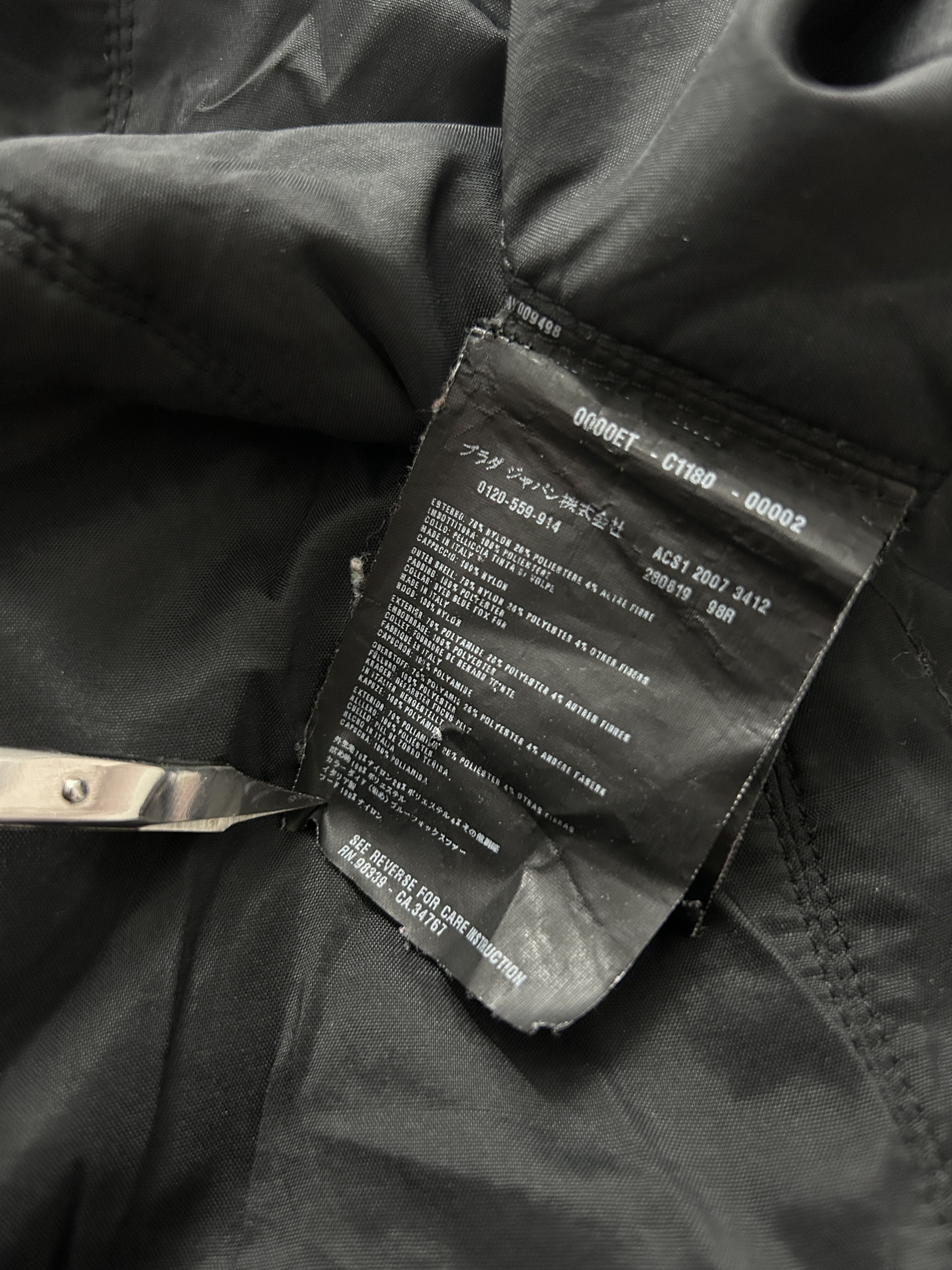 Prada Archive y2k Prada sport black tab nylon hooded light jacket Size L / US 10 / IT 46 - 16 Thumbnail
