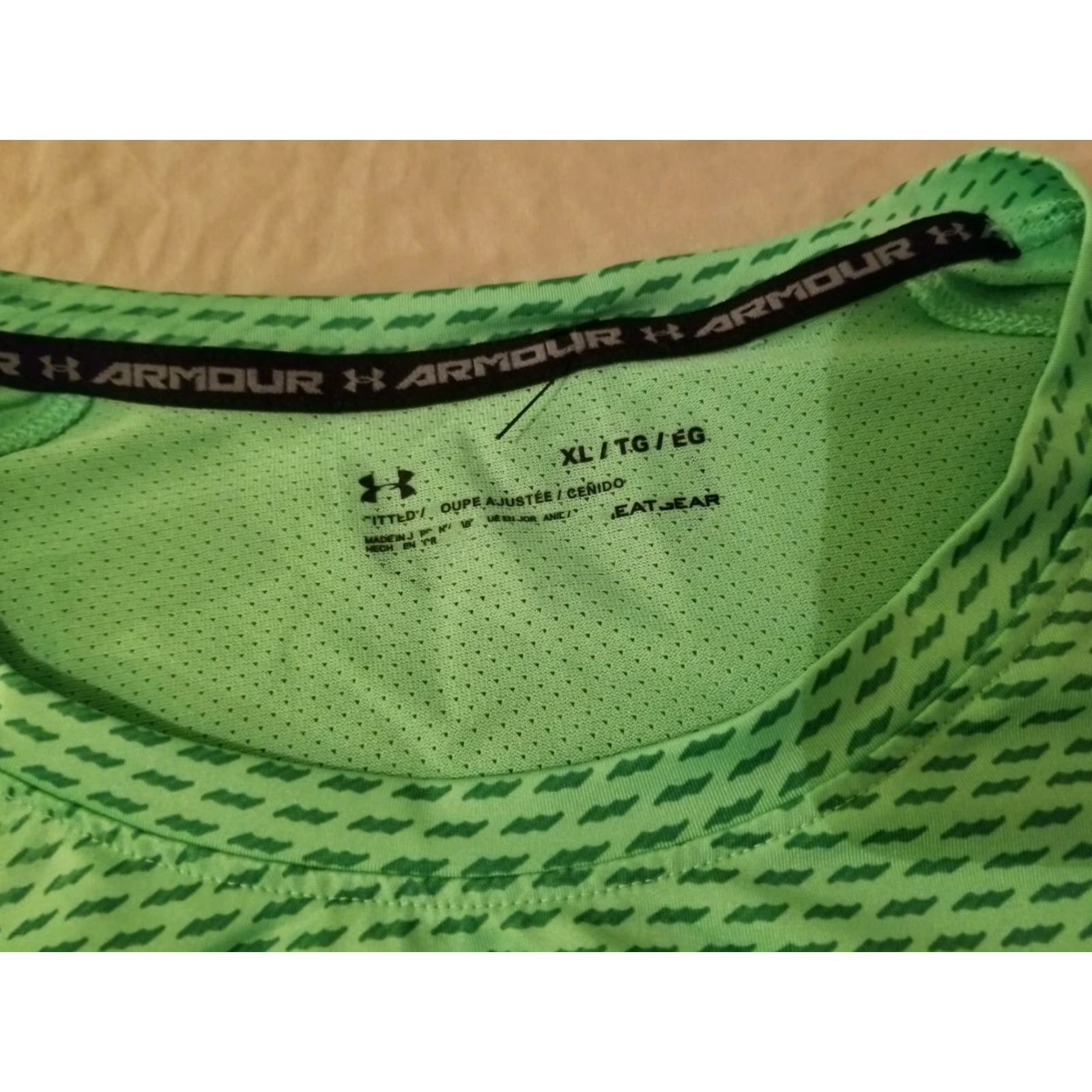Under Armour Under Armour Shirt XL Green Athletic T-Shirt Men Size US XL / EU 56 / 4 - 4 Thumbnail