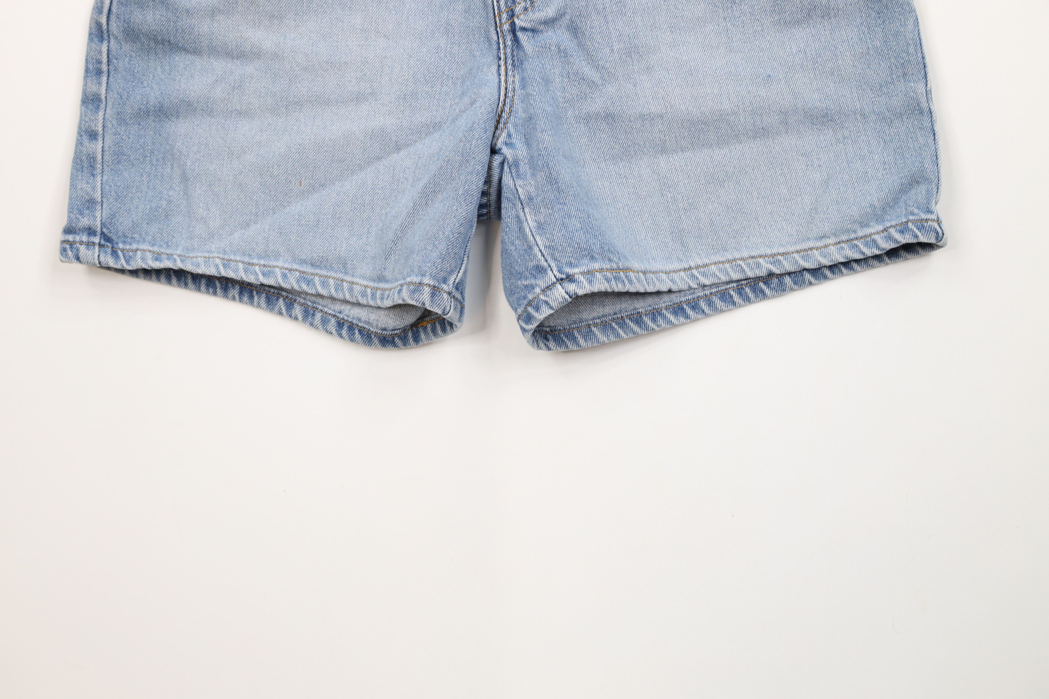 Levi's Vintage Y2K 2002 Levis Denim Jean Shorts Jorts Blue Cotton Size 30" / US 8 / IT 44 - 4 Thumbnail