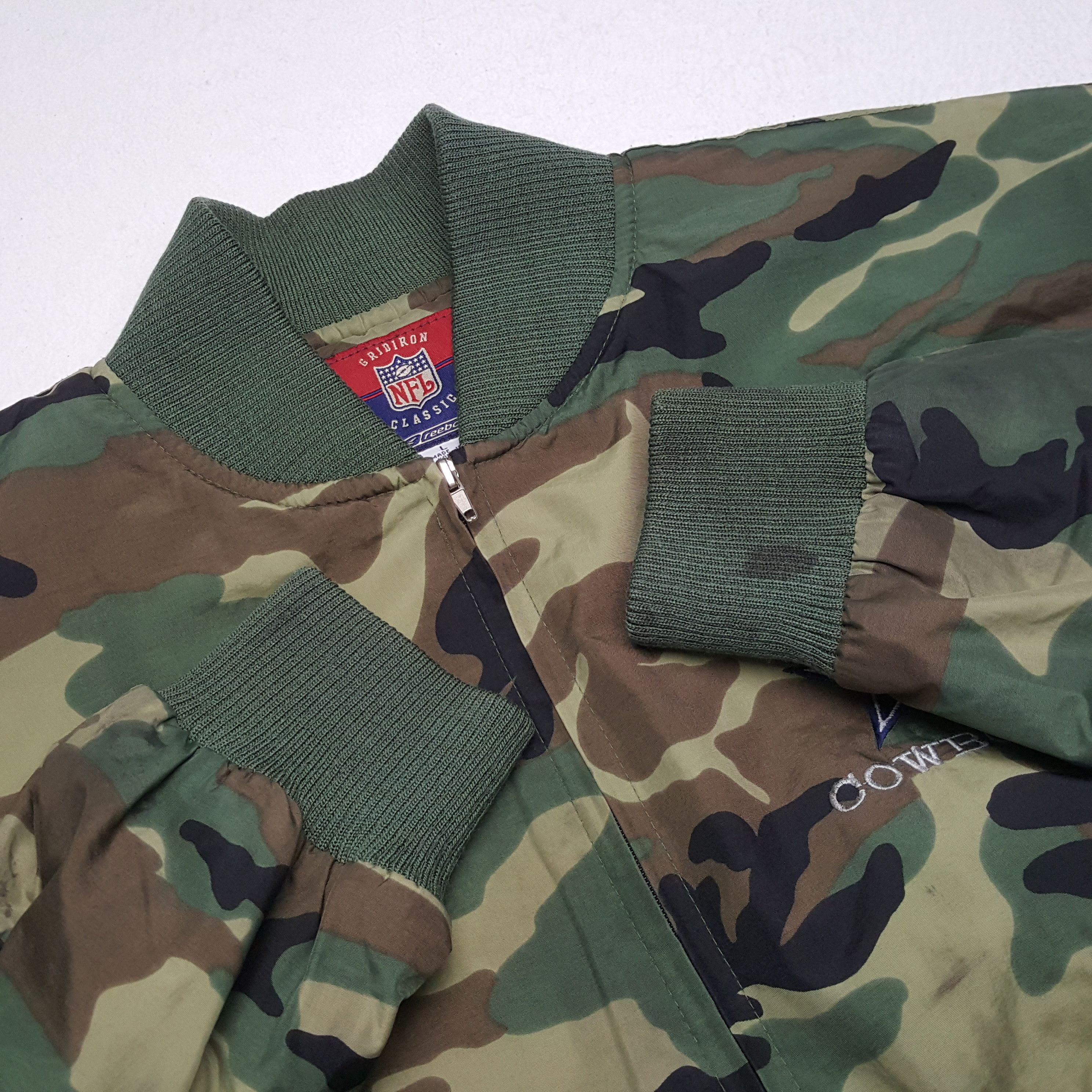 NFL Dallas COWBOYS NFL REEBOK Jacket Camo Design Style Size US XXL / EU 58 / 5 - 9 Thumbnail