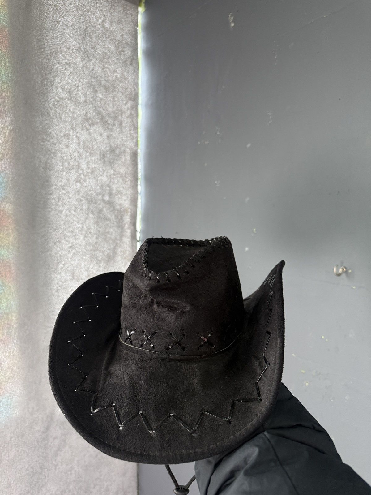 Western Rise Faux Leather Vintage Western Cowboy Hat Size ONE SIZE - 3 Thumbnail
