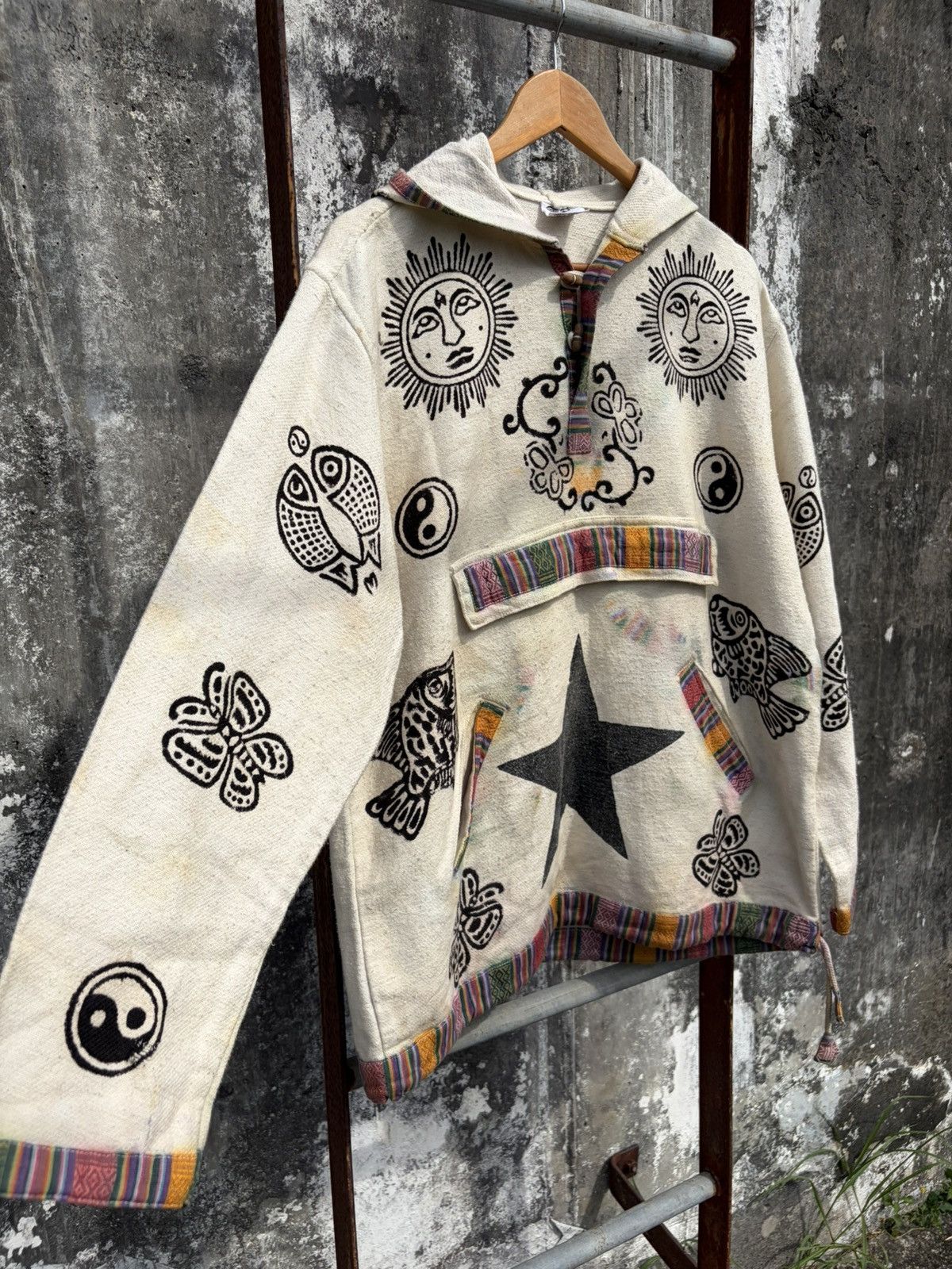 Kapital Nepalese Vintage Handmade Hoodie Jacket Size US XL / EU 56 / 4 - 3 Thumbnail