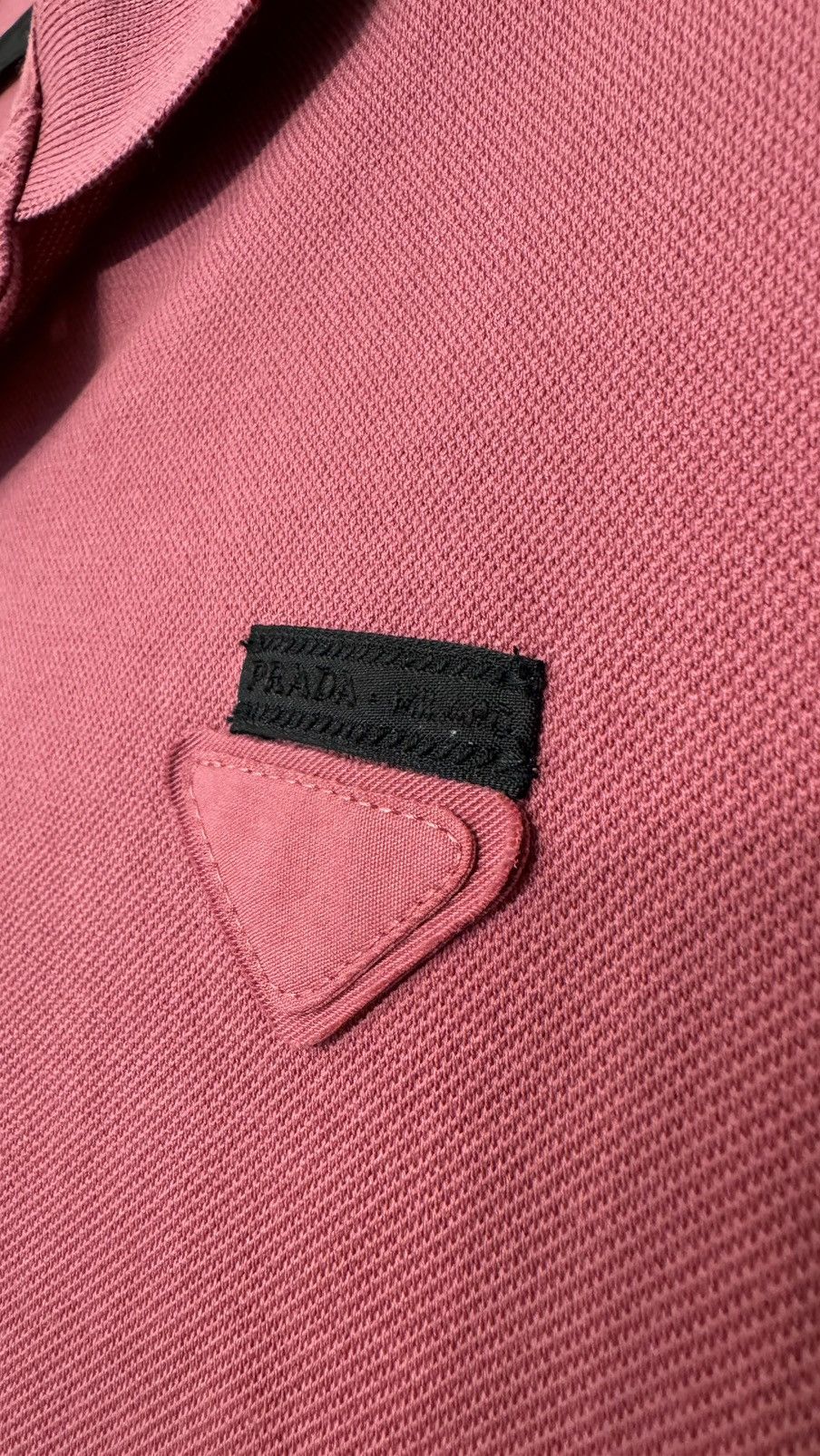 Prada Prada Coral Classic polo shirt with logo rare luxury Size US M / EU 48-50 / 2 - 3 Thumbnail