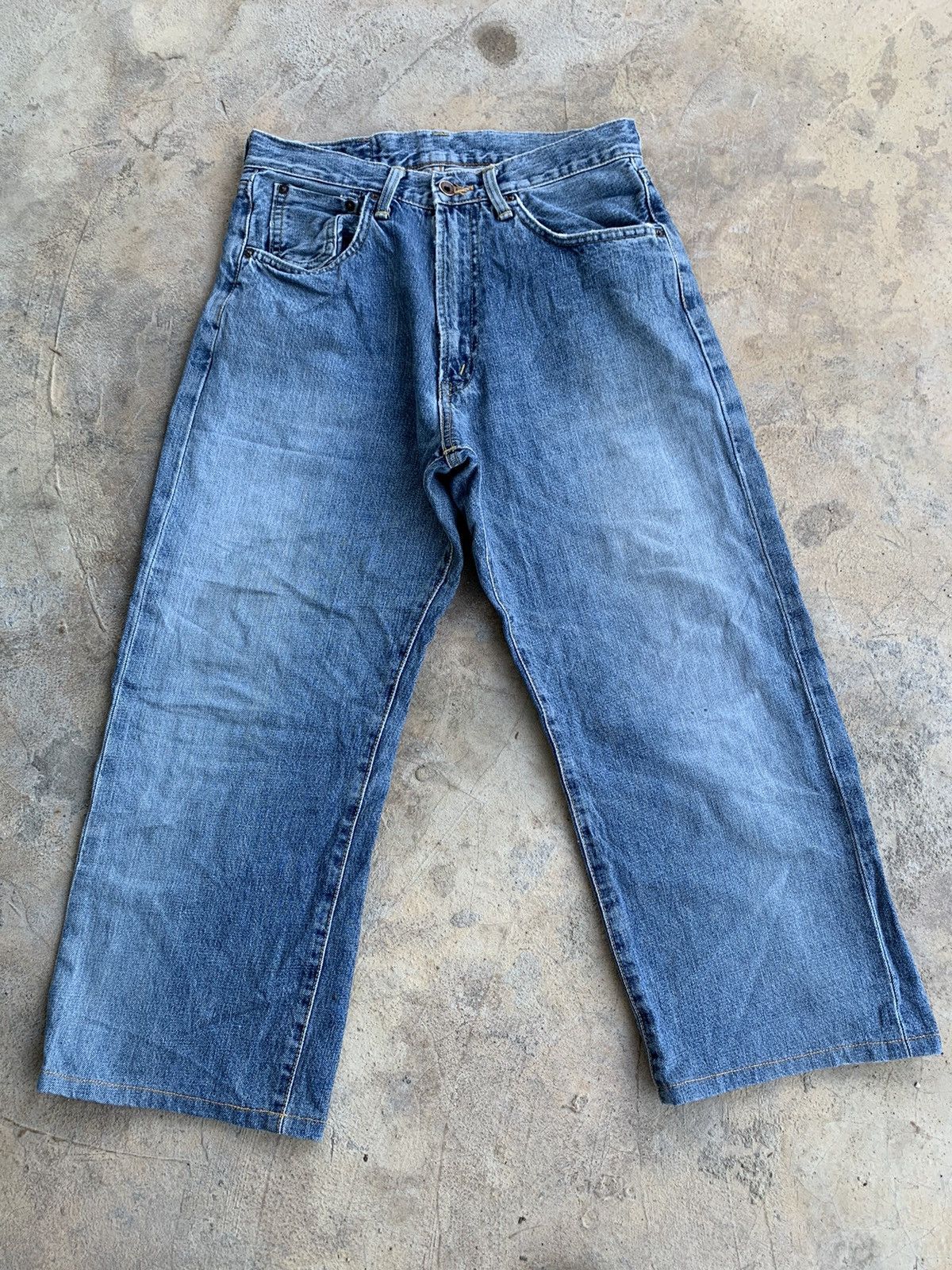 Vintage Distressed Edwin 505 Baggy Redline Selvedge Denim
