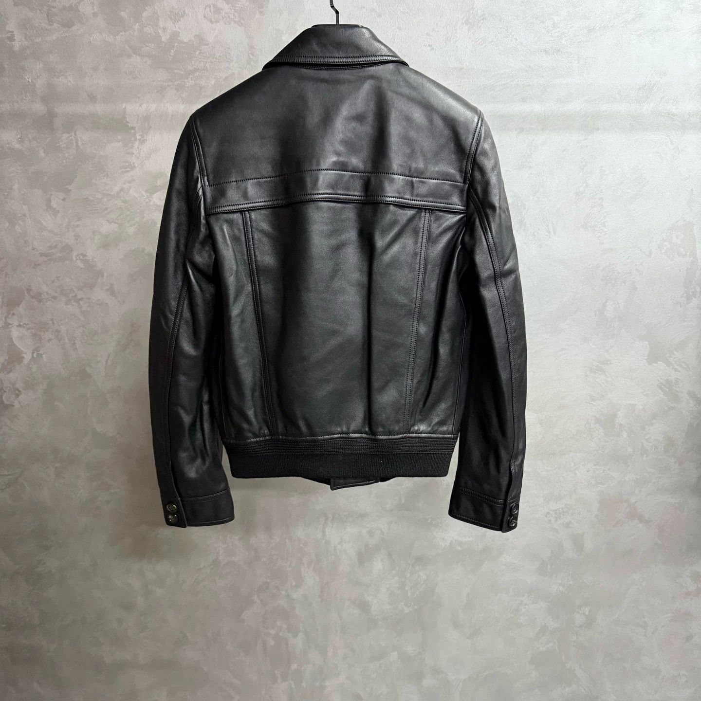 Saint Laurent Paris Saint Laurent Black Leather Jacket Size US S / EU 44-46 / 1 - 5 Thumbnail