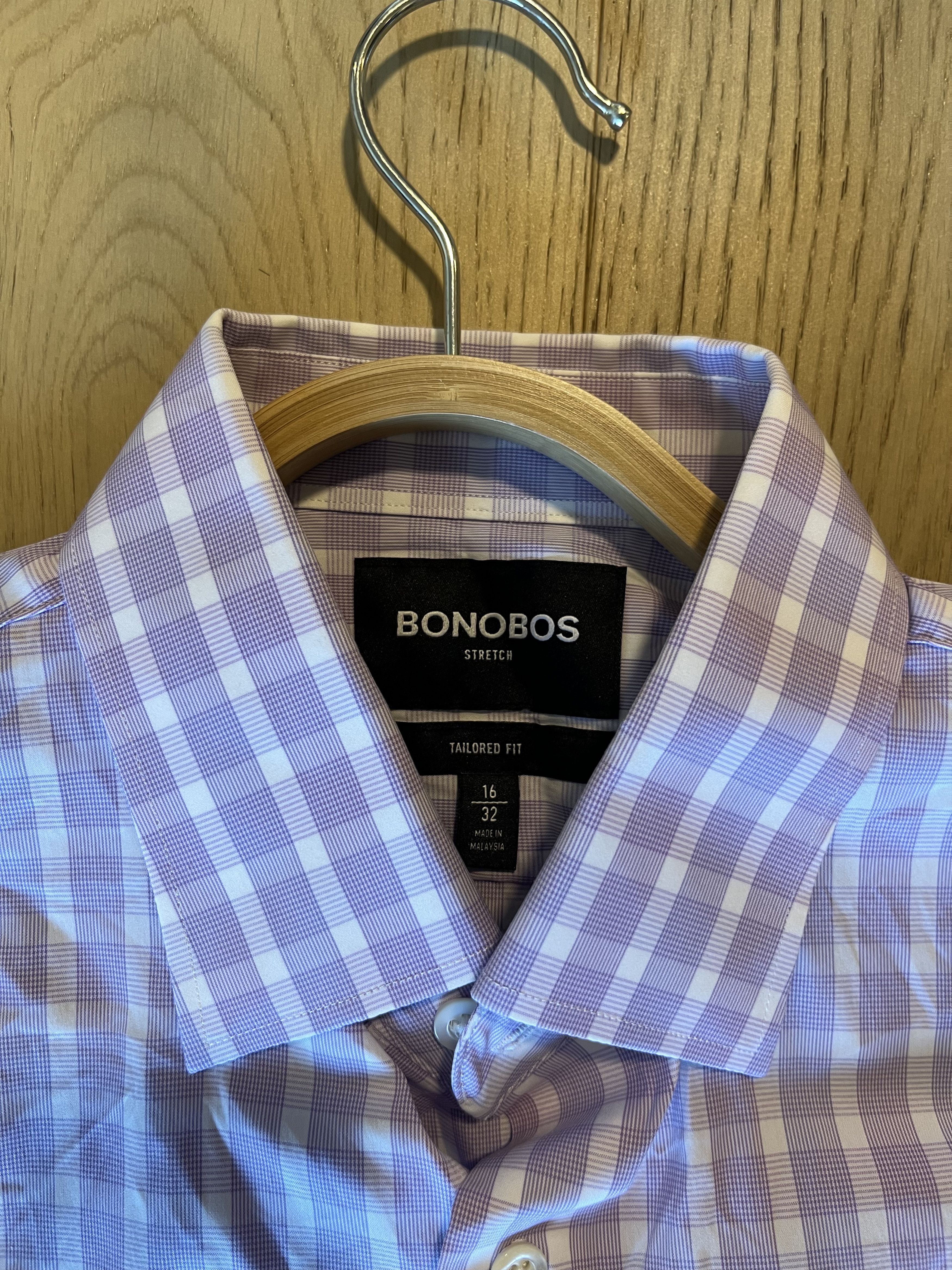 Bonobos Bonobos lilac stretch/performance shirt Size US S / EU 44-46 / 1 - 4 Thumbnail
