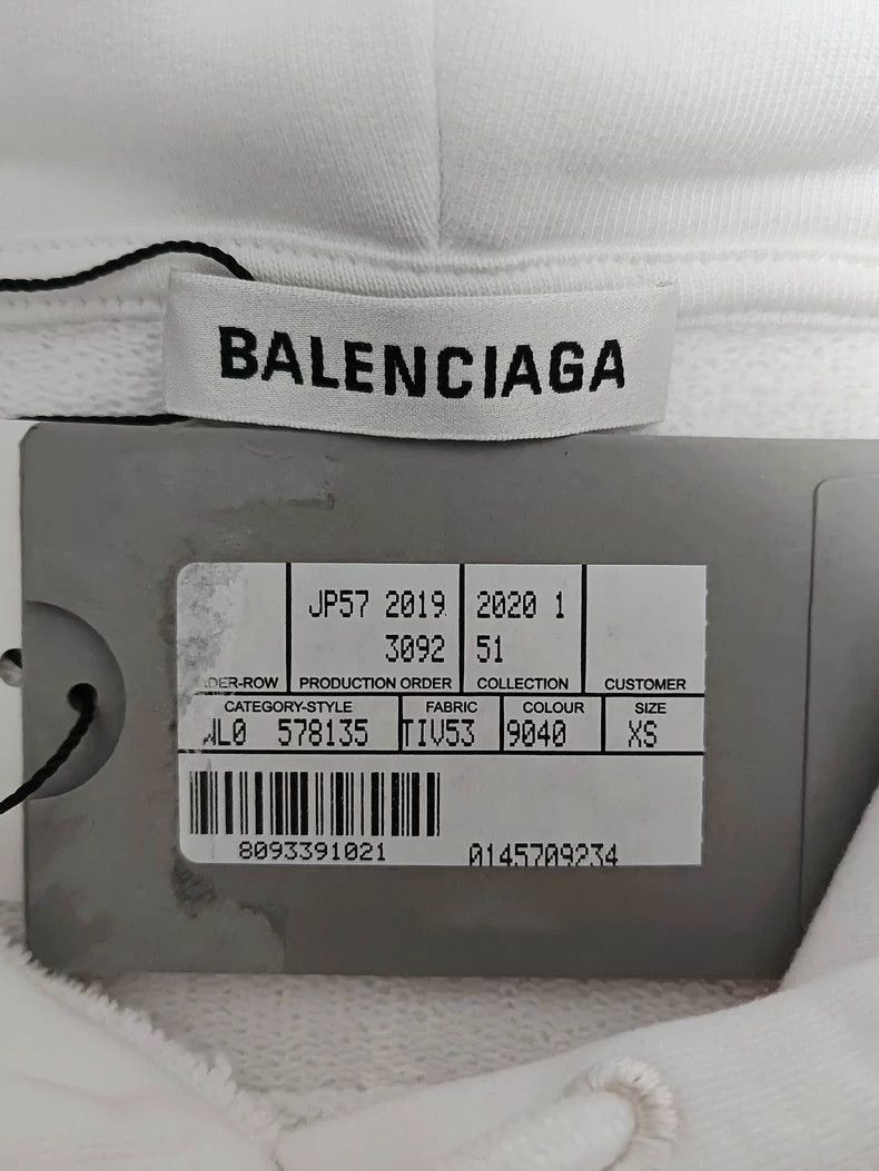 Balenciaga Balenciaga Coke Waves logo hooded sweatshirt 2503-Nextarrow Size US XS / EU 42 / 0 - 5 Thumbnail