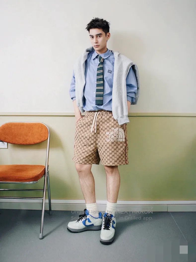 Gucci Gucci SizeS Logo Printed Casual Shorts Size 42" / US 20 - 7 Thumbnail