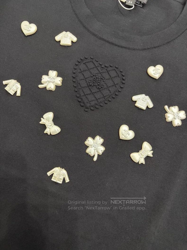 Chanel Chanel Multi-element logo black T-shirt short sleeve Size XXS / US 00 / IT 34 - 3 Thumbnail