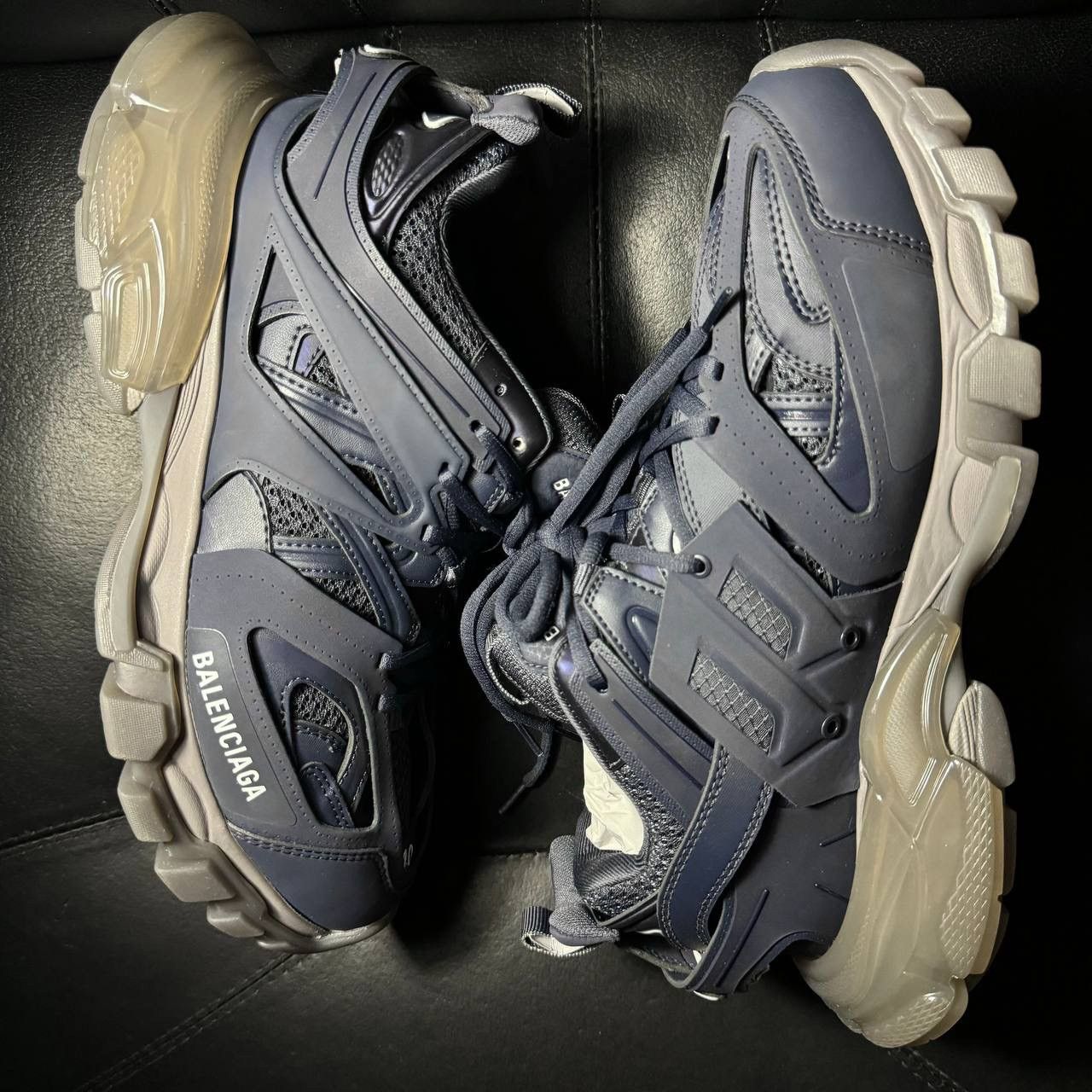 Balenciaga 40 Balenciaga track 1 Crearsole Blue Gray Size US 7 / EU 40 - 4 Thumbnail