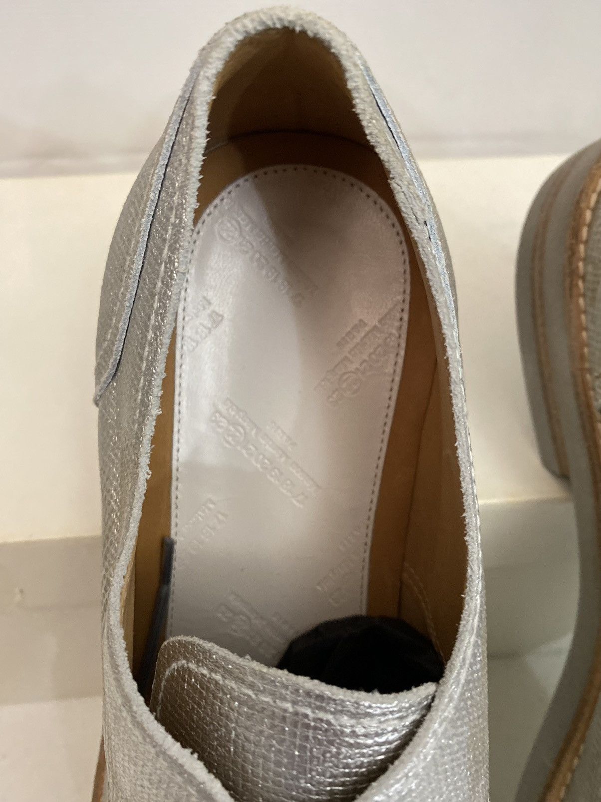 Maison Margiela Maison Margiela 22 🇮🇹 Silver treated TinMan Captoe 10 US New Size US 10 / EU 43 - 2 Thumbnail