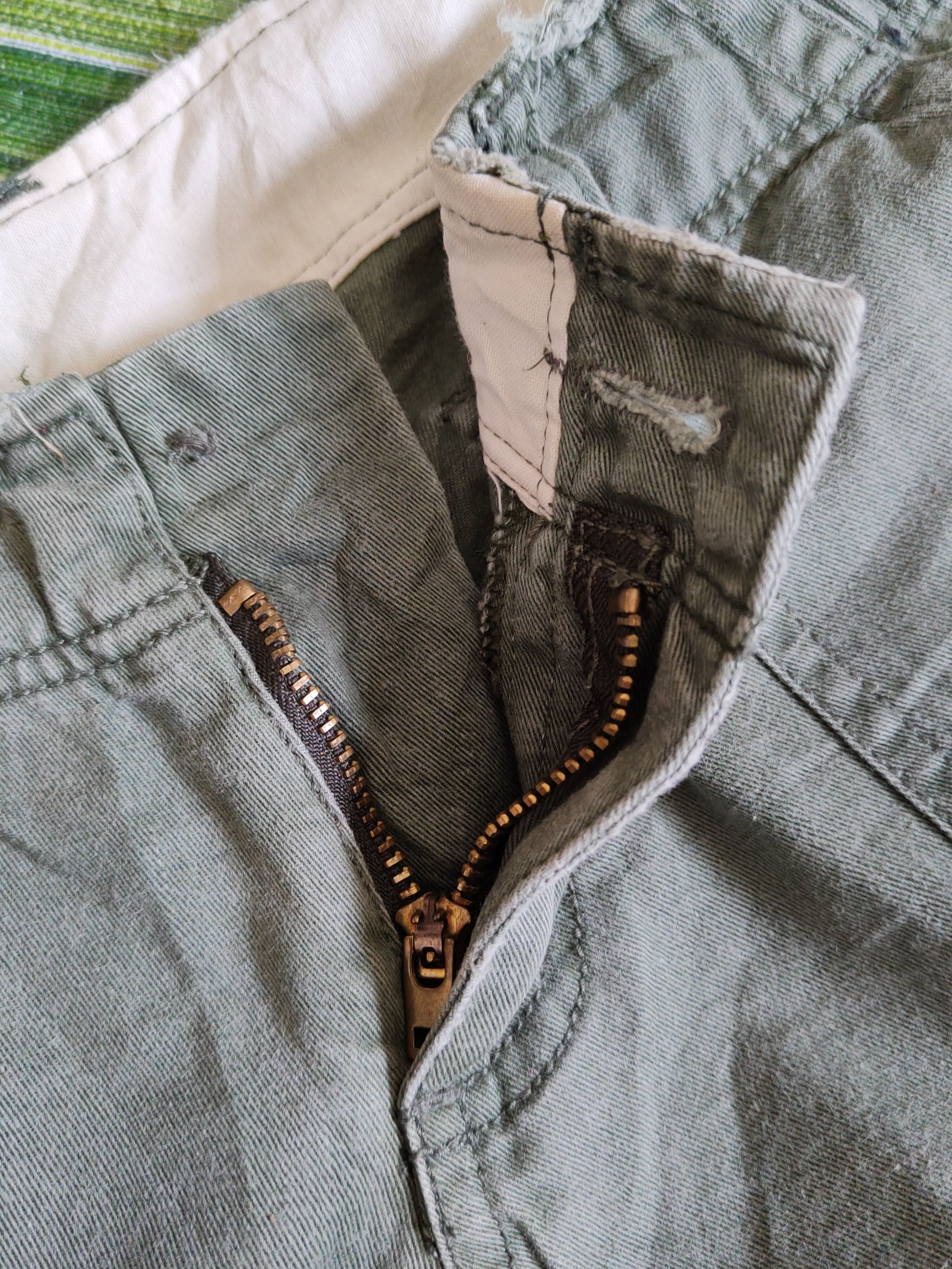 Japanese Brand Sally's Green Multipocket Tactical Cargo Pants #S2396 Size 28" / US 6 / IT 42 - 13 Thumbnail