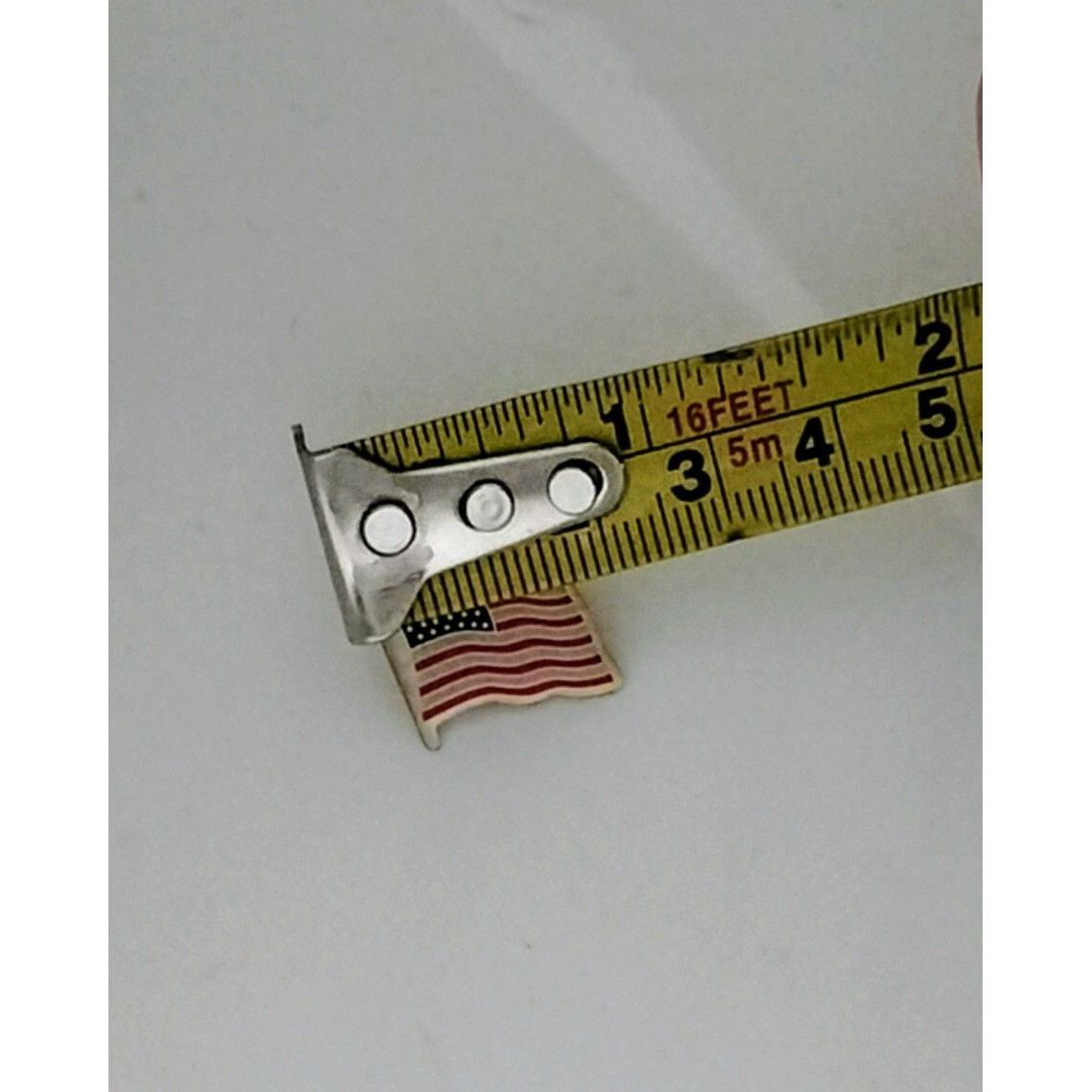 Other Vintage American Flag Enamel Lapel Pin Clutch Back Patriotic Size ONE SIZE - 5 Thumbnail