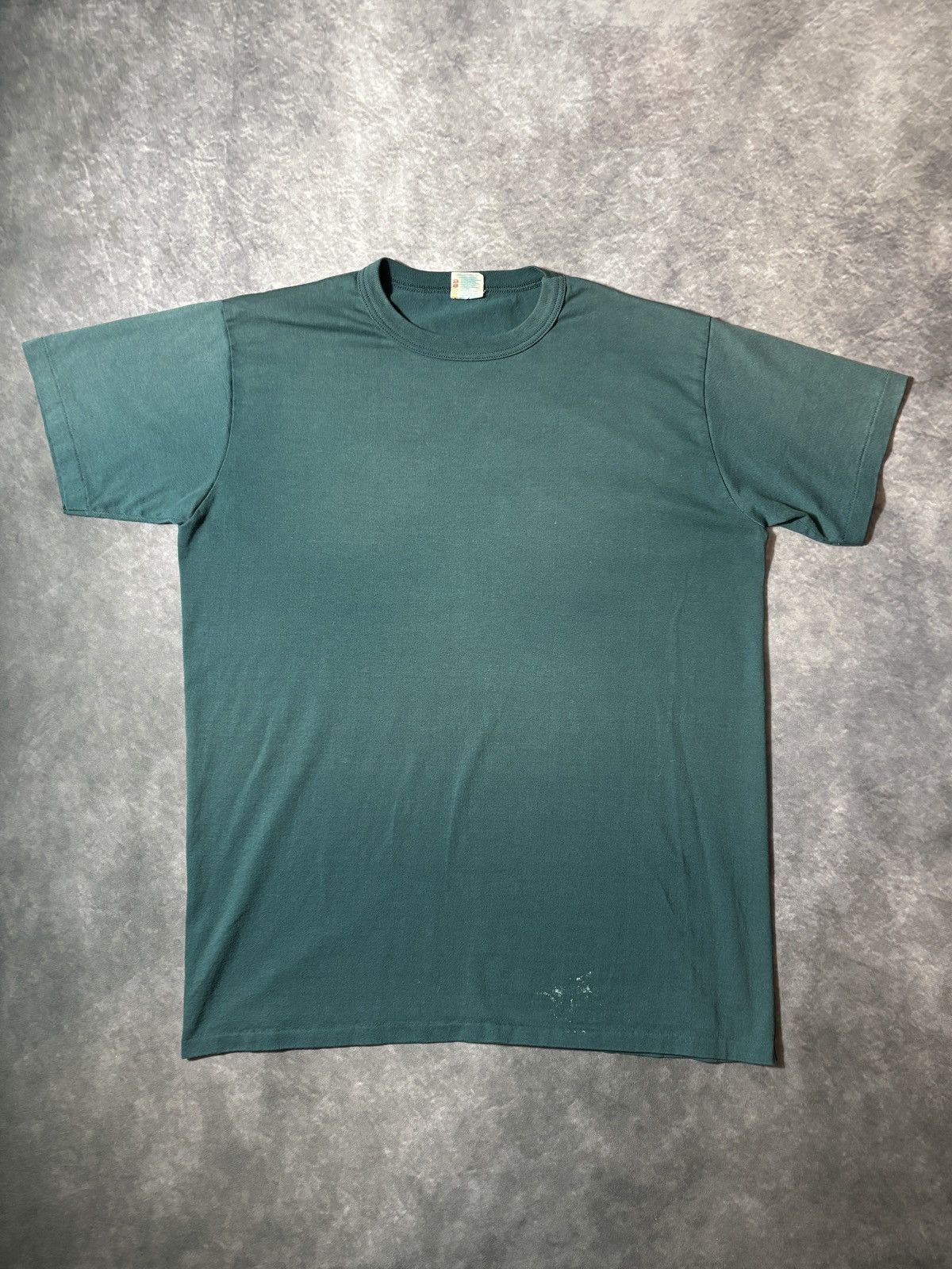80s Vintage Blank Tee Sun Faded Bleach Thrashed 90s Forrest