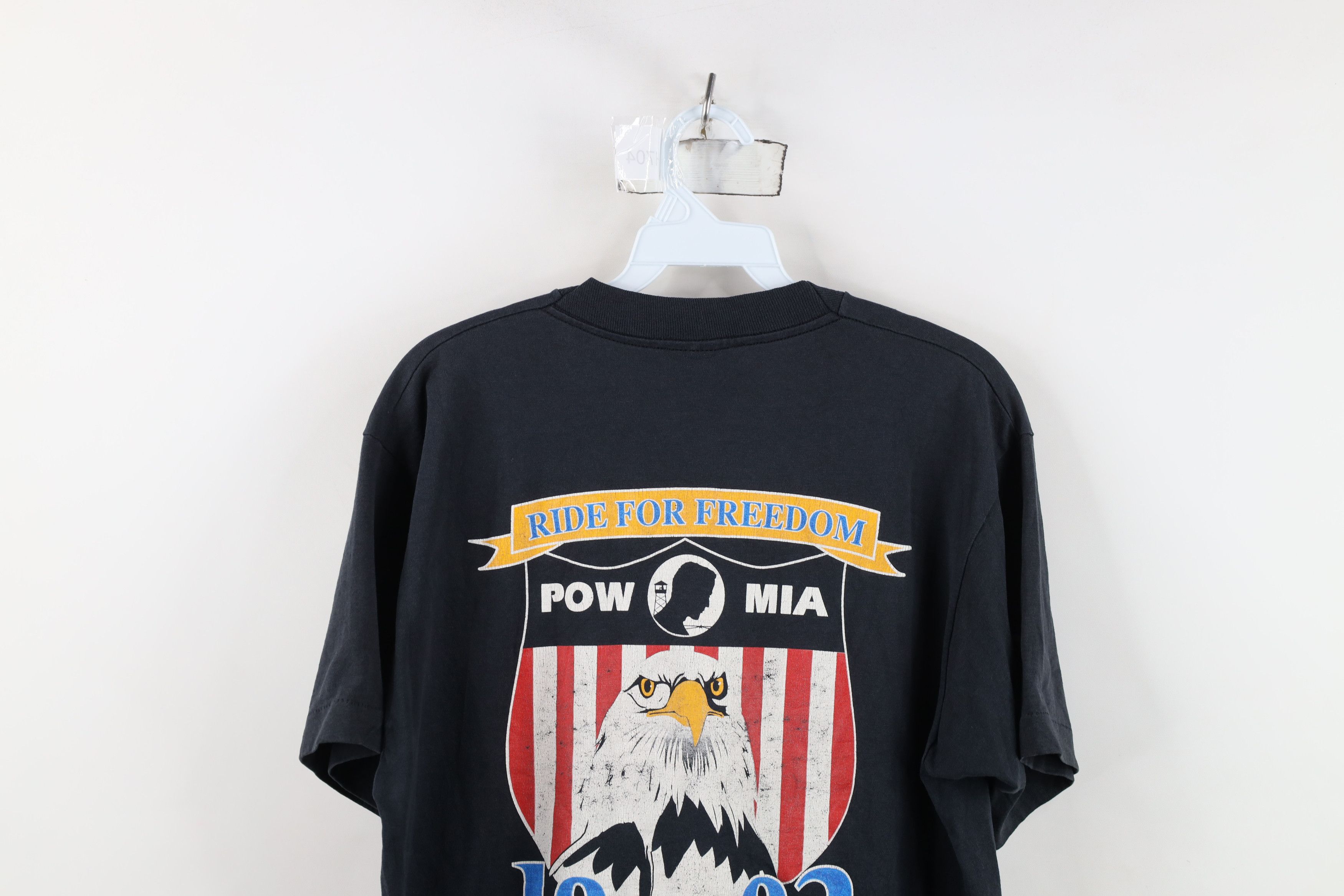 Vintage Vintage 90s Thunder IV POW MIA New York City T-Shirt USA Size US L / EU 52-54 / 3 - 14 Thumbnail