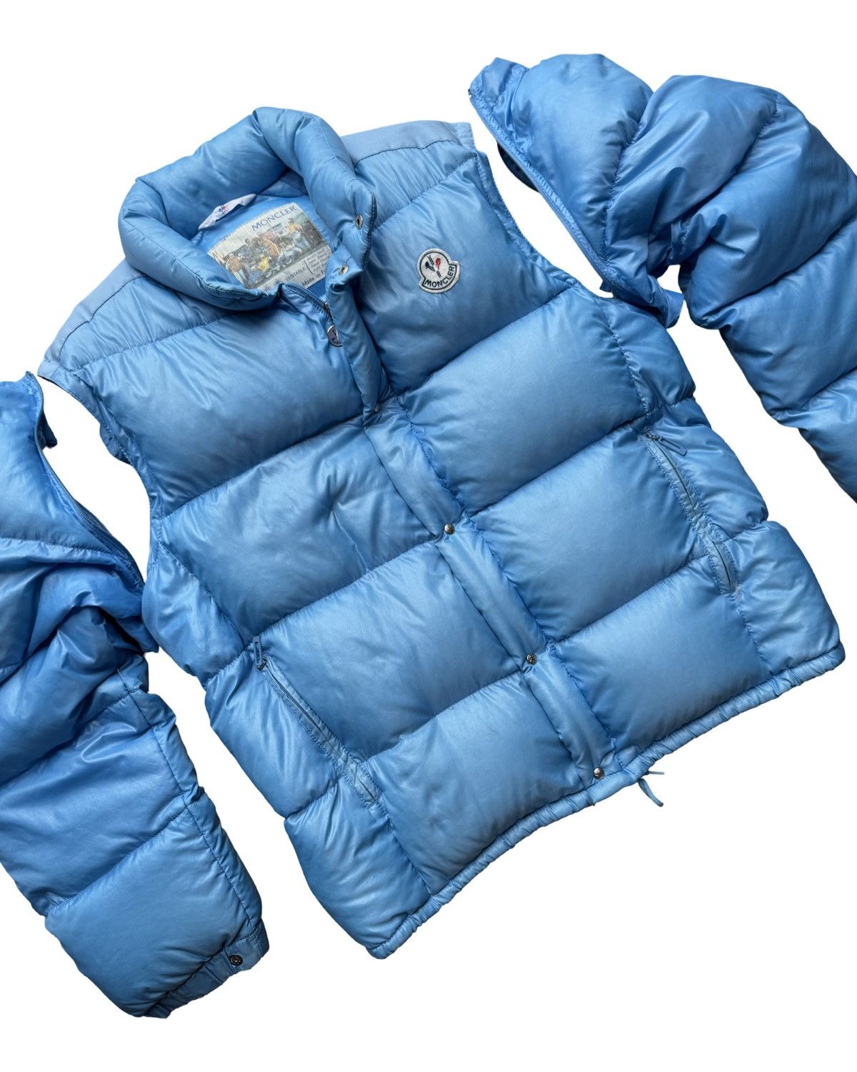Moncler Grenoble 90s Rare Goose down puffer removable sleeve