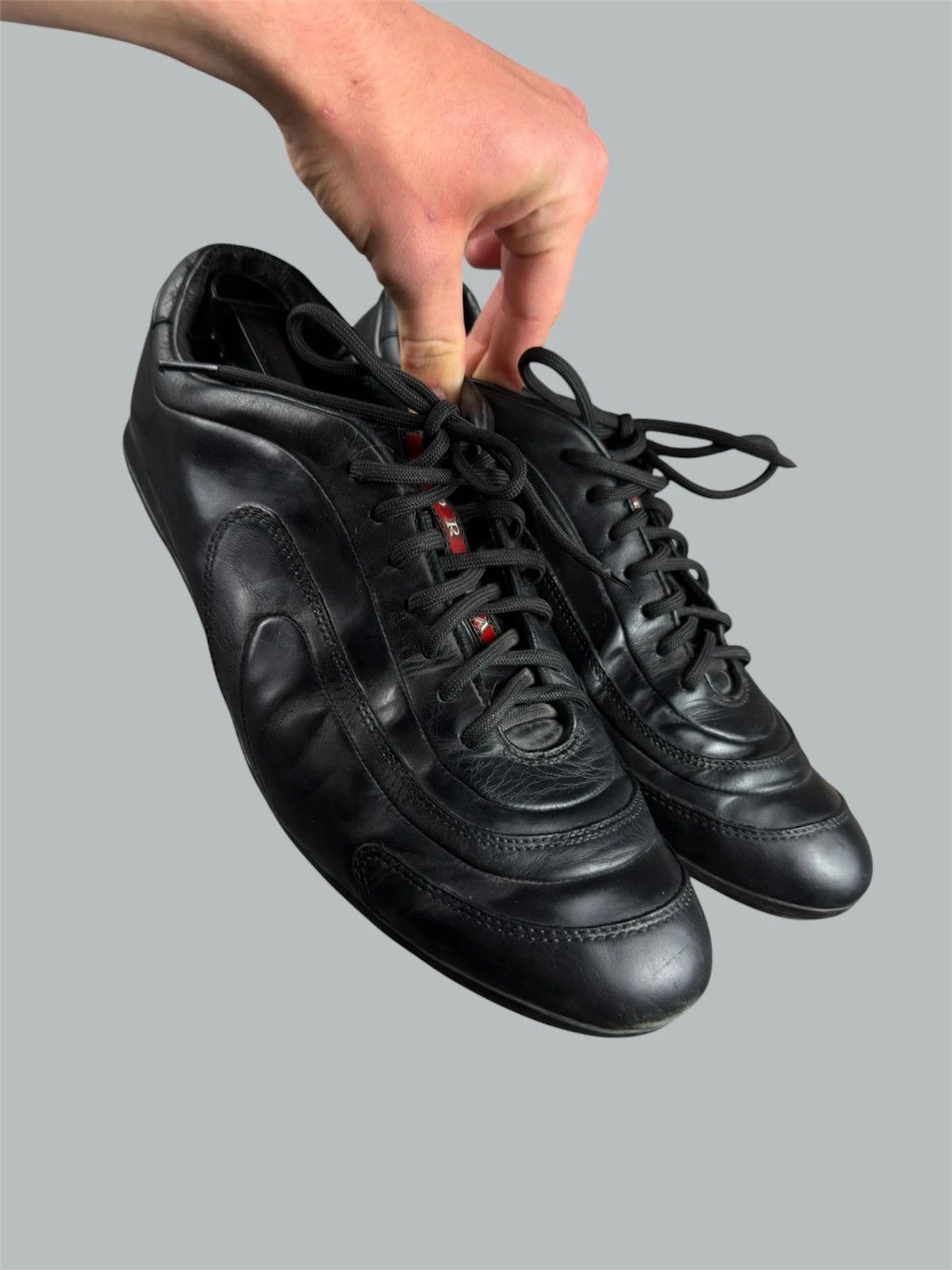 Prada Prada 2000’s archive leather trainers Size US 9.5 / EU 42-43 - 1 Thumbnail