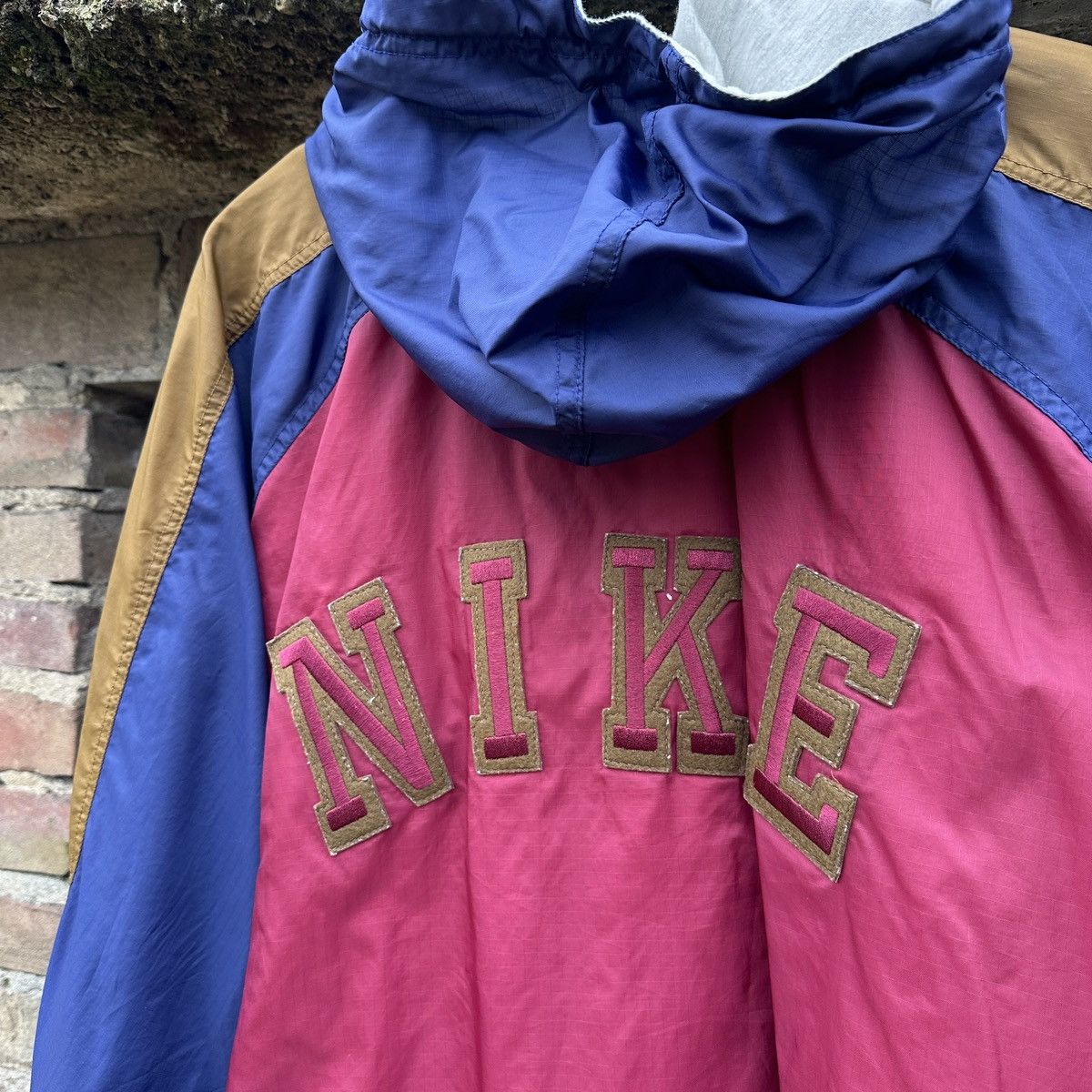 Nike Vintage 80s Nike Light Jacket Gray Tag Spell Out 90s XL Rare Size US XL / EU 56 / 4 - 19 Thumbnail
