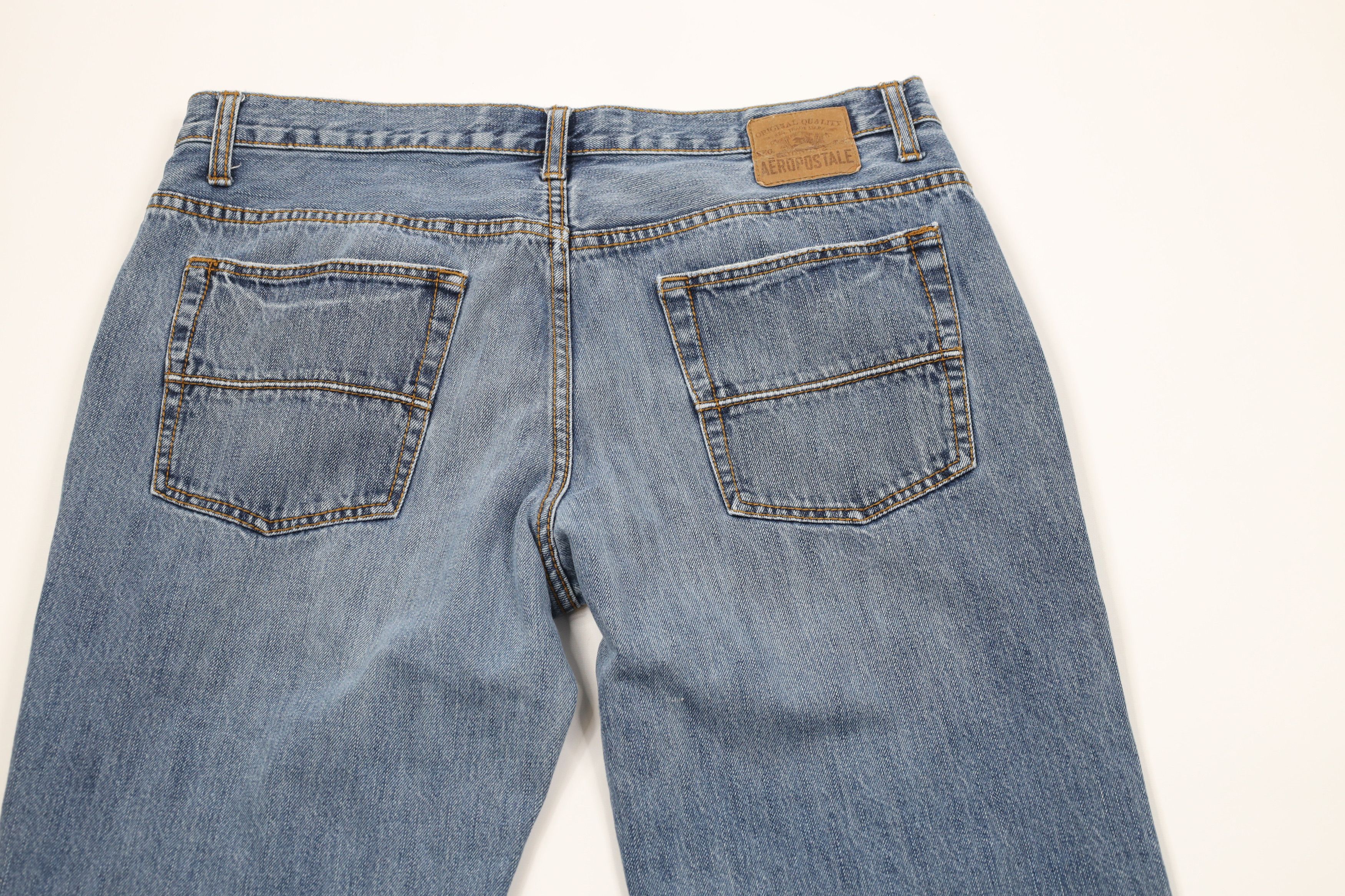 Aeropostale × Vintage Vintage Y2K Aeropostale Wide Leg Original Bootcut Jeans Size US 36 / EU 52 - 11 Thumbnail