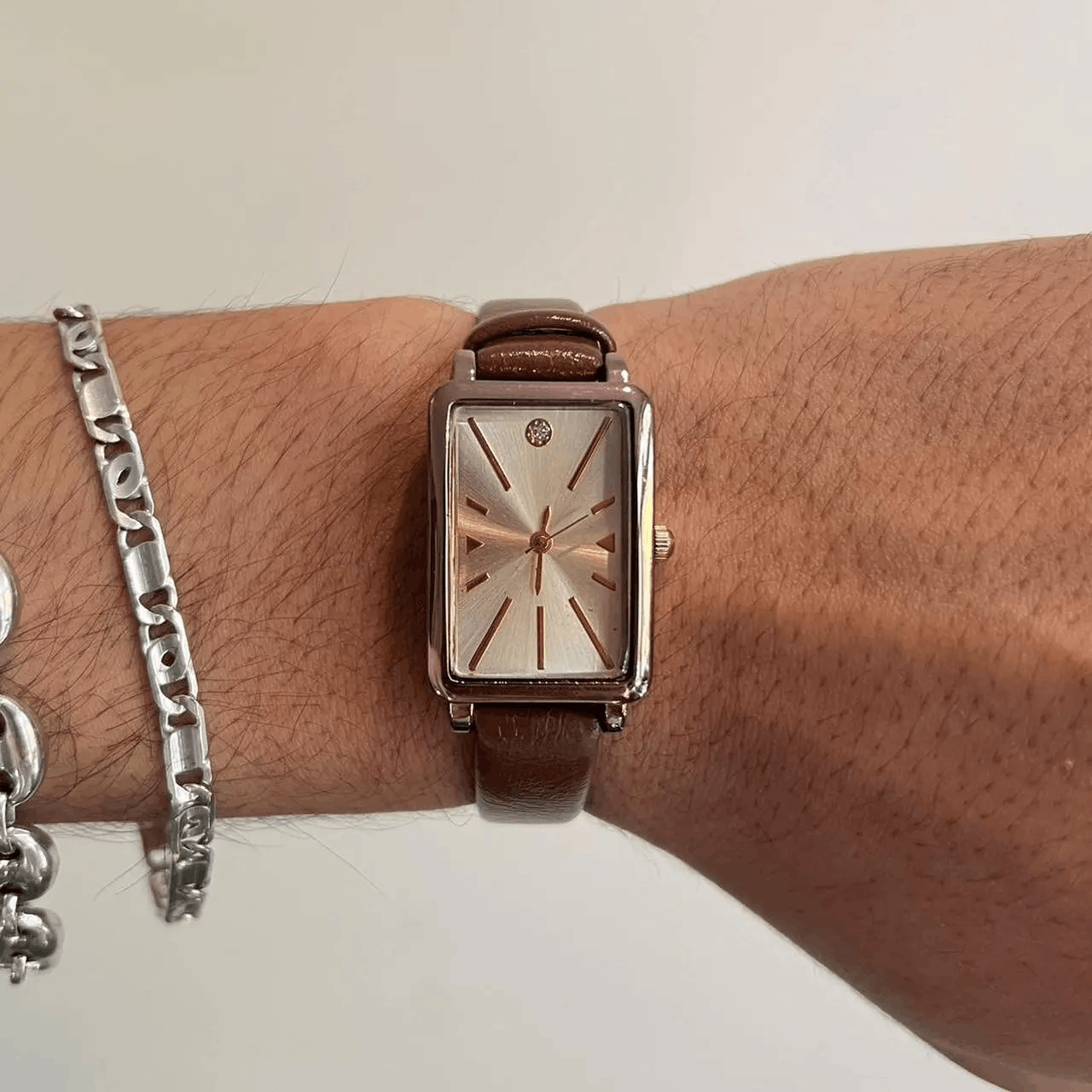 Jewelry brown old money luxury leather watch Size ONE SIZE - 2 Thumbnail