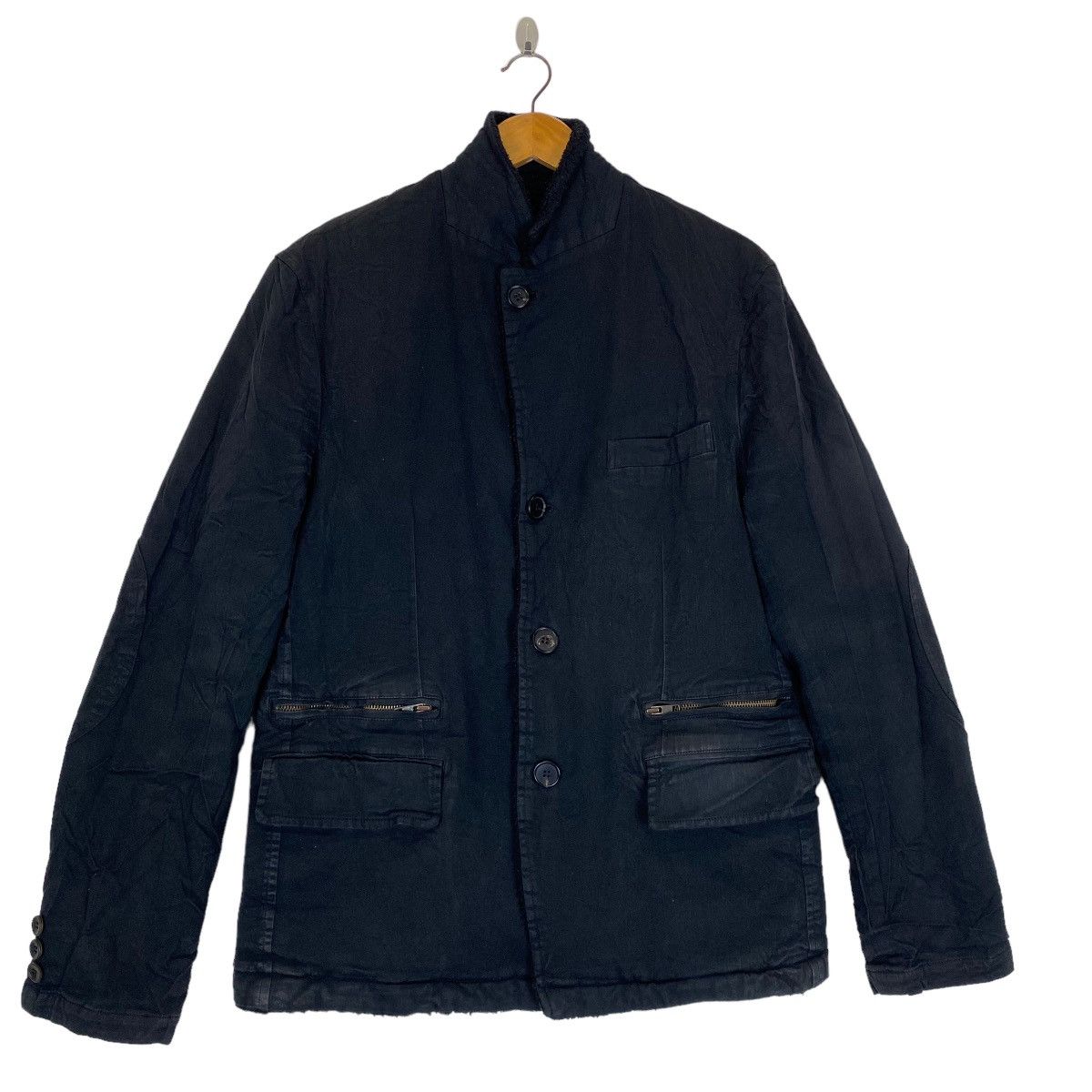 Comme des Garcons Homme Plus ✨AD2005 COMME des GARÇONS HOMME fleece lining faded jacket Size US M / EU 48-50 / 2 - 3 Thumbnail