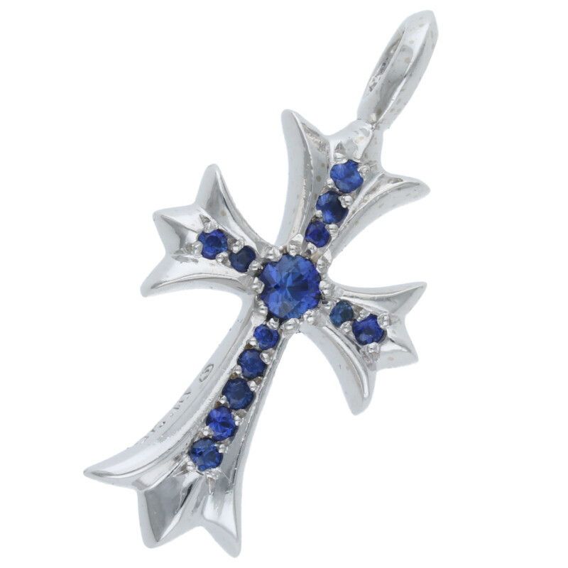 ◆入手困難◆CHROME HEARTS◆Silichrome CH Cross Pendant Blue Chrome Hearts Silicone CH Cross Necklace Blue – THEPARKS