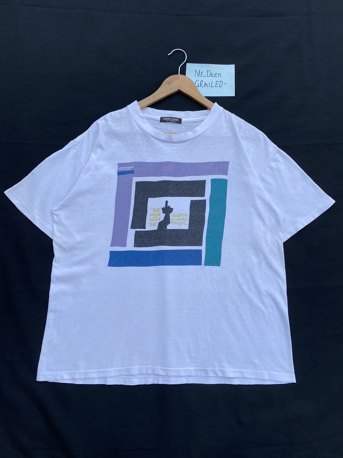 Jun Takahashi Vtg 90s Undercover The Man with Golden Fucking Finger Tshirt Size US M / EU 48-50 / 2 - 1 Thumbnail