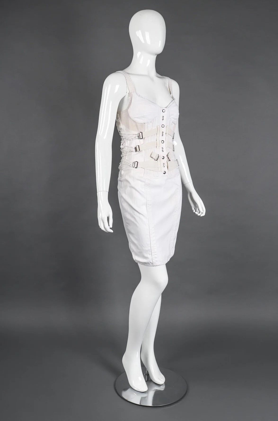 Dolce & Gabbana D&G Dolce and Gabbana Bondage Bustier XS Small Corset Dress Size XS / US 0-2 / IT 36-38 - 2 Thumbnail