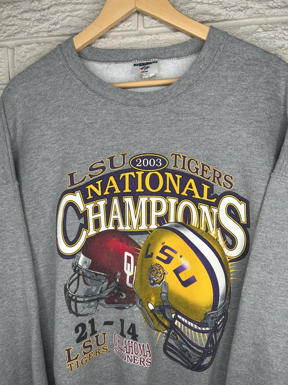 Vintage Vintage 2003 LSU Tigers National Champions Crewneck Size US XXL / EU 58 / 5 - 3 Thumbnail