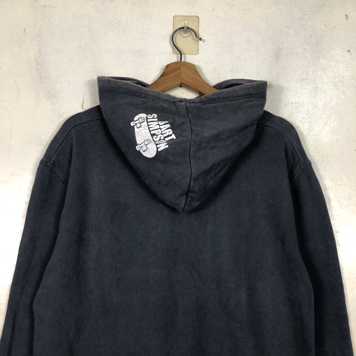 Vintage 📌Vintage Hoodie Pull Over Cartoon Bart Simpsons Big Logo Size US L / EU 52-54 / 3 - 11 Thumbnail