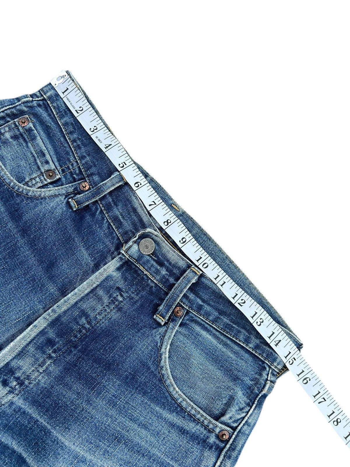 Kapital Vintage Levis Big E Selvedge Distressed Denim Jeans Size US 30 / EU 46 - 19 Thumbnail