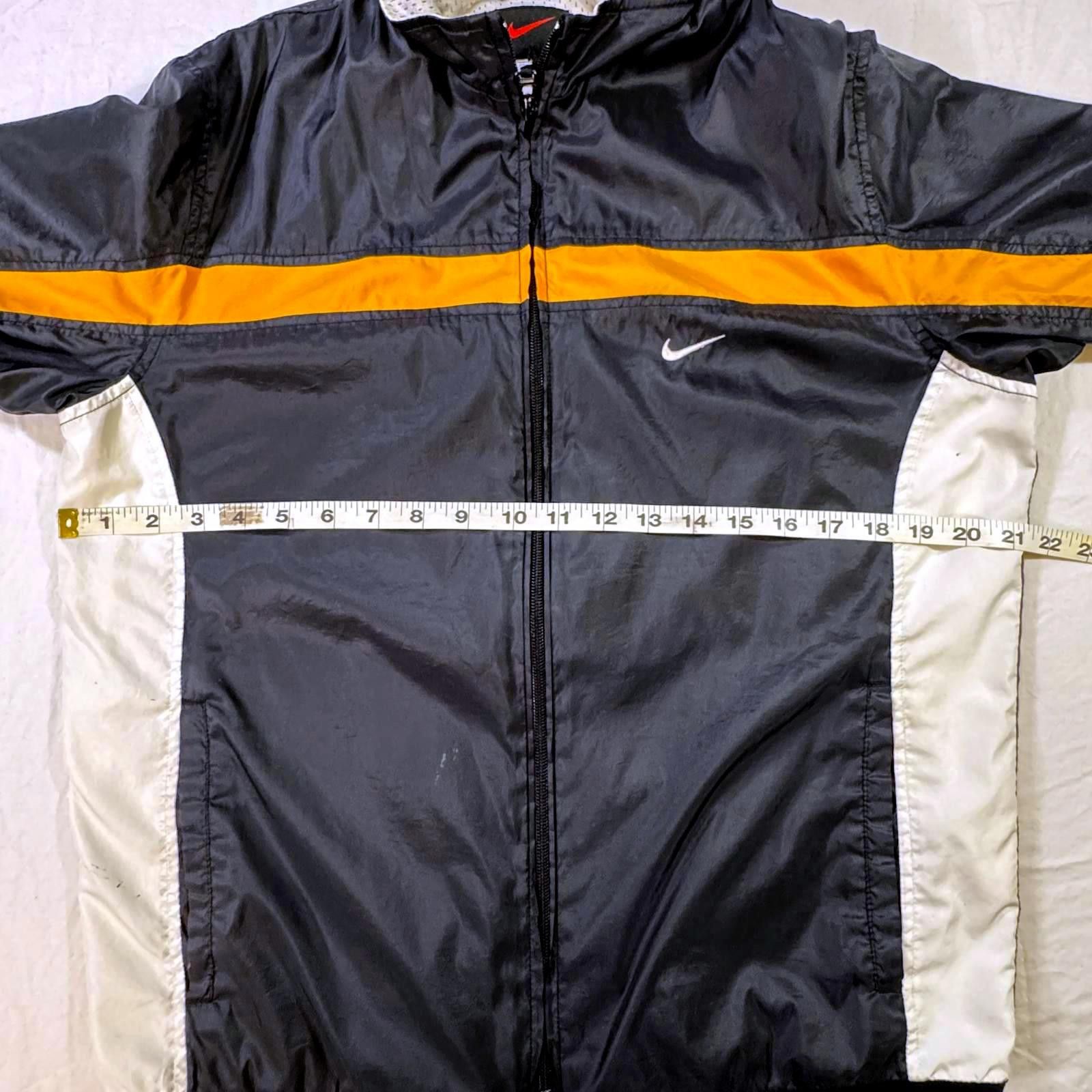 Nike Nike Jacket Women's Large Windbreaker Black Yellow 90s Y2K Size L / US 10 / IT 46 - 12 Thumbnail