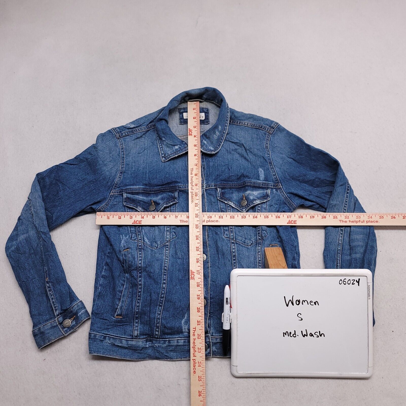 Loft Loft Casual Button Up Denim Jean Jacket Womens Size S Blue Size S / US 4 / IT 40 - 6 Thumbnail