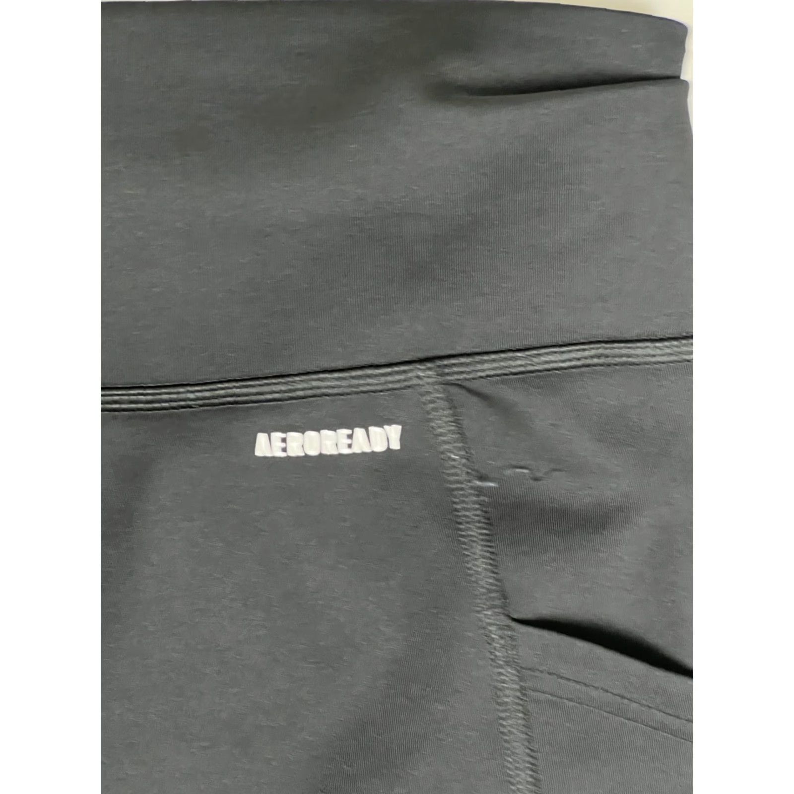 Adidas Adidas Leggings Women L Black Aeroready 3-Stripes Ankle Gym Running Yoga Athletic Size 36" / US 14 / IT 50 - 7 Thumbnail