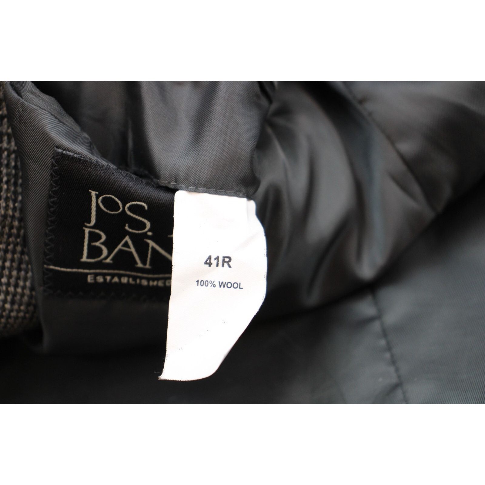 Jos. A. Bank Jos A Bank Blazer Mens 41R 100% Wool Lined 2 Button Size 40R - 6 Thumbnail