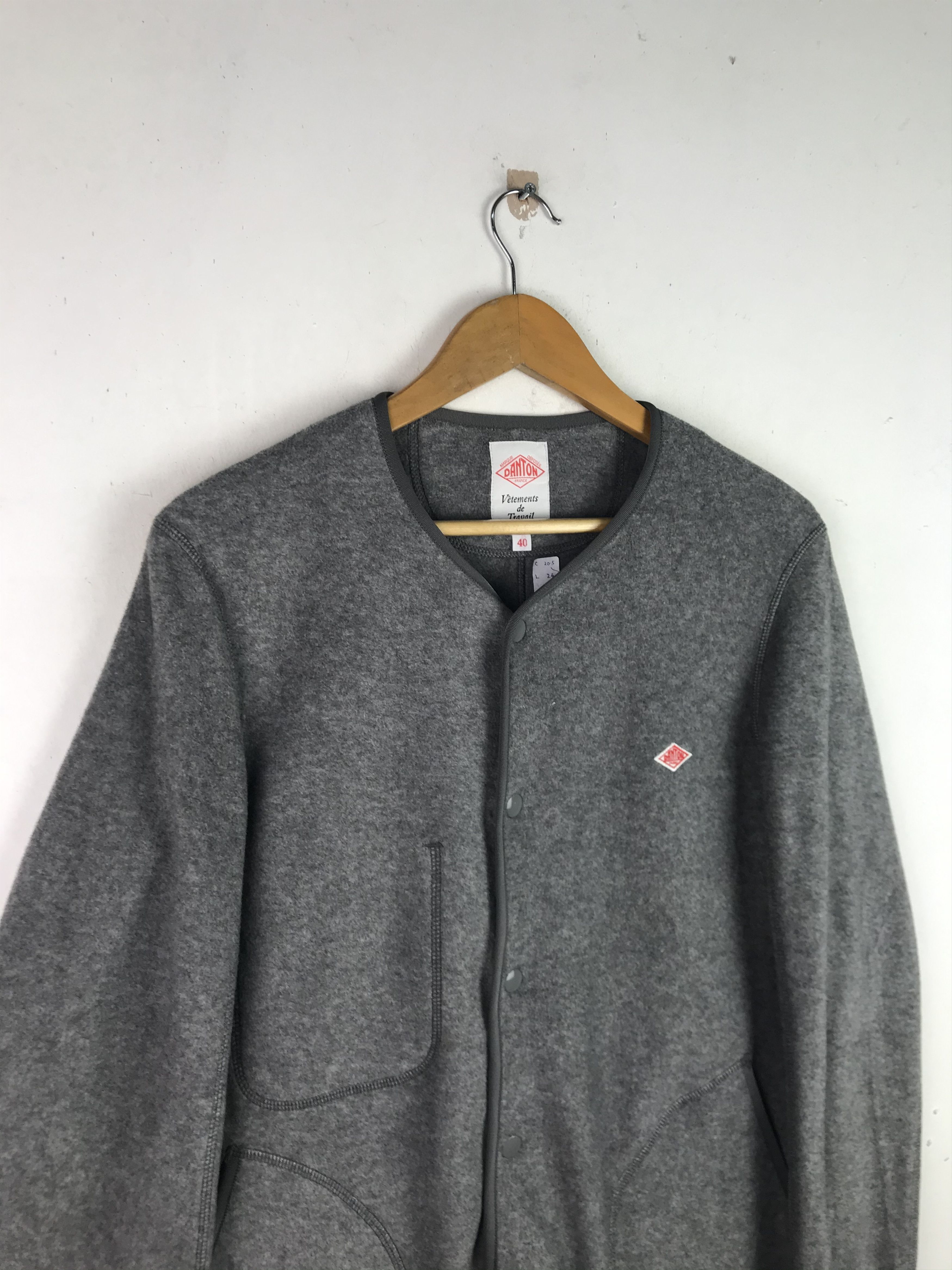 Danton × Japanese Brand VINTAGE DANTON VETEMENTS DE TRAVAIL FLEECE JACKET Size US M / EU 48-50 / 2 - 4 Thumbnail