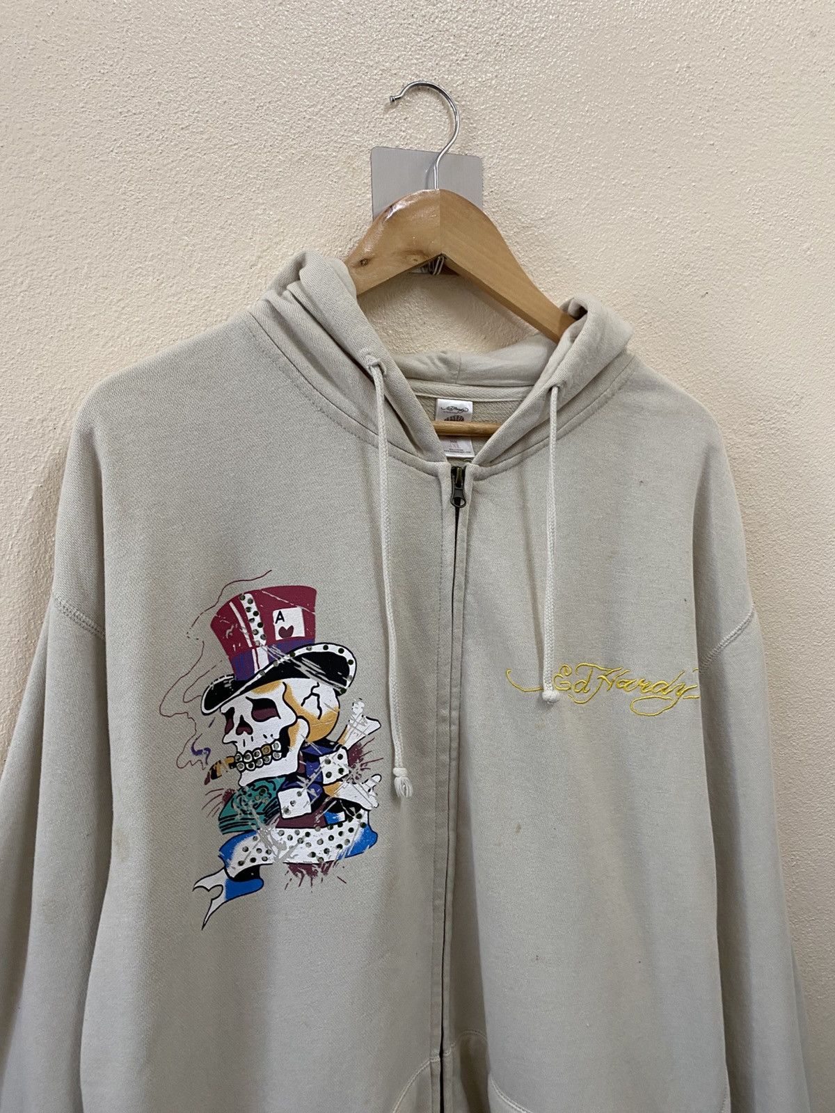 Ed Hardy Rare Vtg Ed Hardy Hoodie Zip Up Size US XXL / EU 58 / 5 - 3 Thumbnail