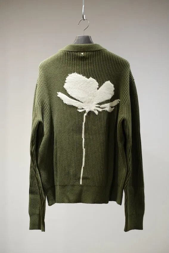 o1y0225 Crewneck Sweater in Military Green