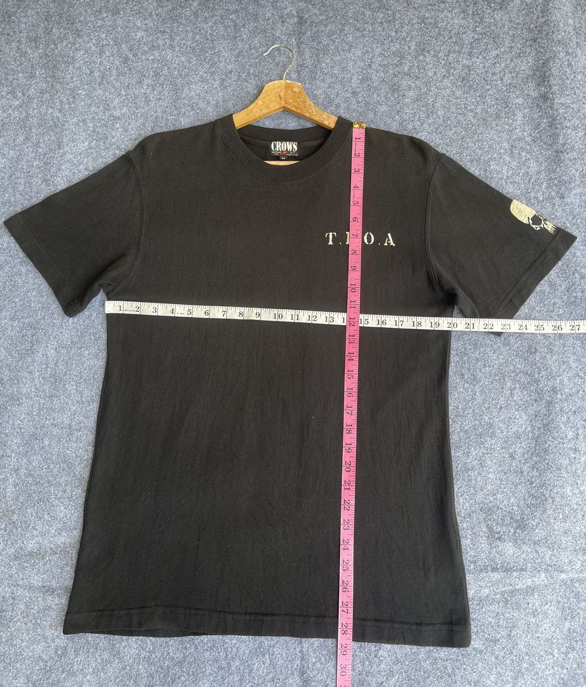 Japanese Brand × Vanson Leathers Last Drop🔥Rare🔥TFOA Skulls Crows Spiritsed Cropped Head Size US M / EU 48-50 / 2 - 11 Thumbnail