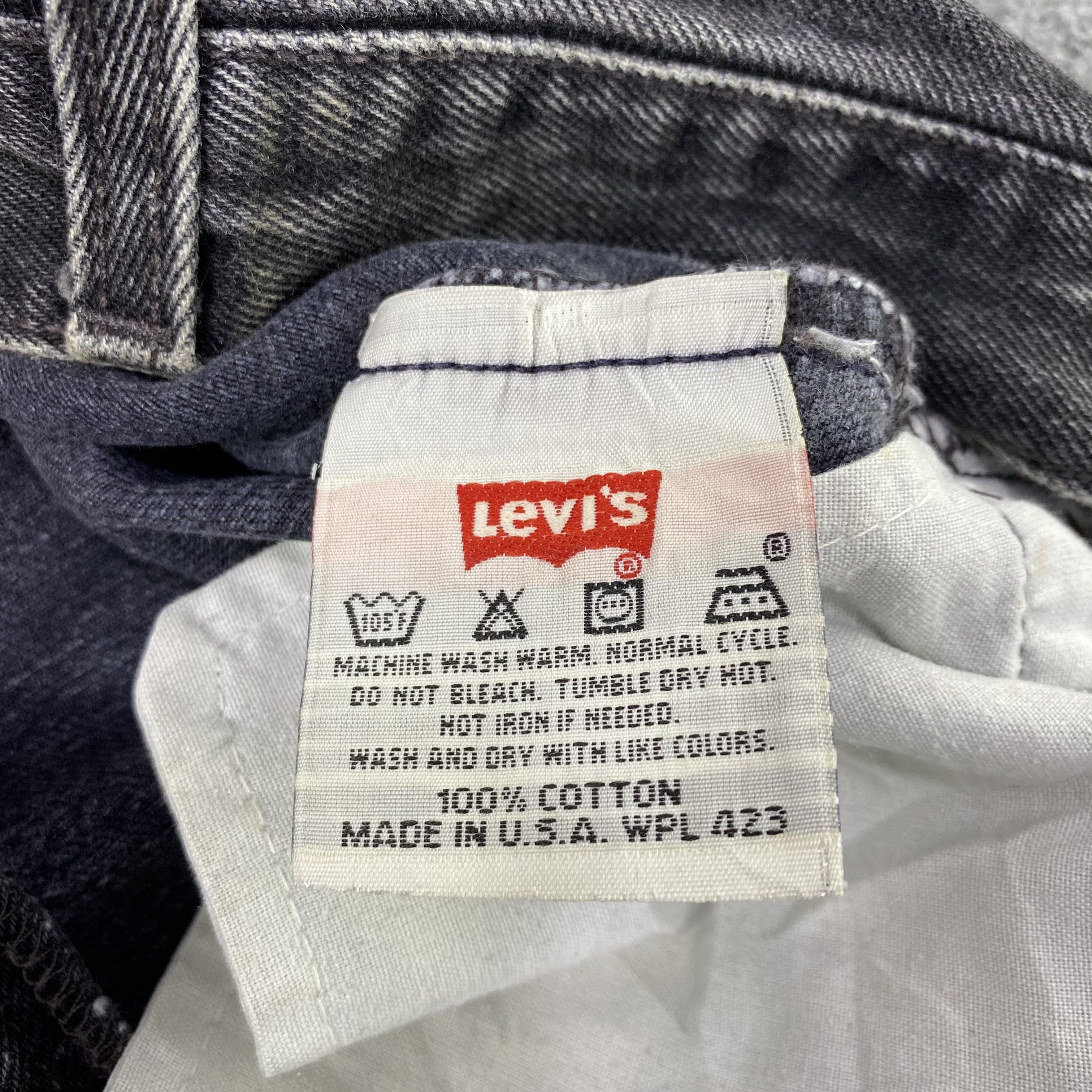 Jean × Levi's × Vintage Vintage Levi's 501 Black Wash Jeans-J1172 Size 27" / US 4 / IT 40 - 9 Thumbnail