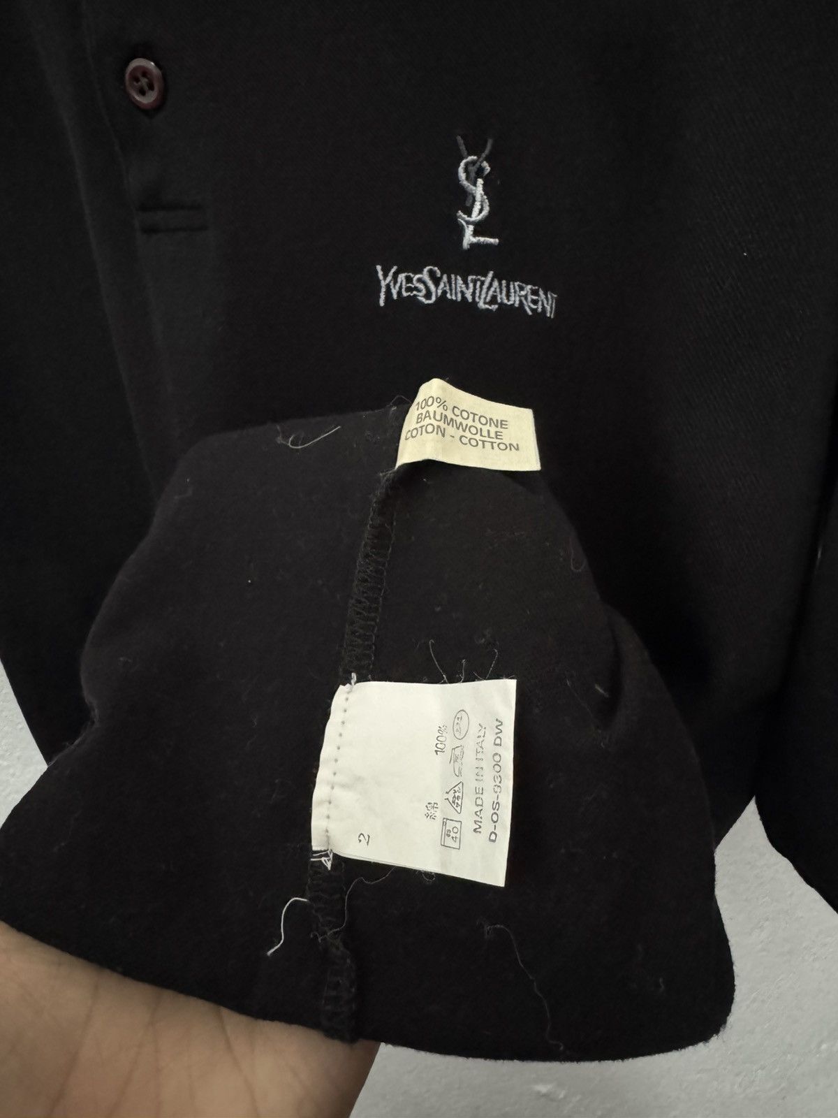 Vintage YSL embroidery Polo Shirt