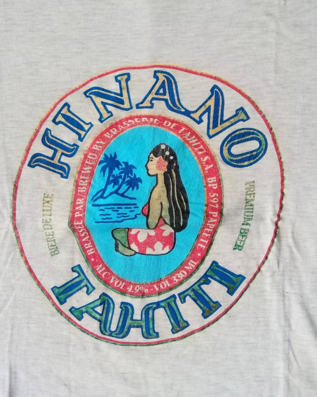 Vintage Vintage 80s-90s Hinano Tahiti Beer Hawaii Surf Tees Size US L / EU 52-54 / 3 - 2 Thumbnail
