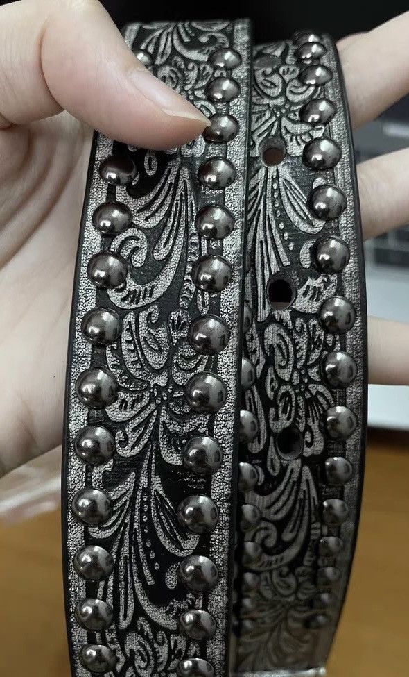 Japanese Brand × Vintage Outdoor retro punk design western rivet studded bet Size ONE SIZE - 5 Thumbnail