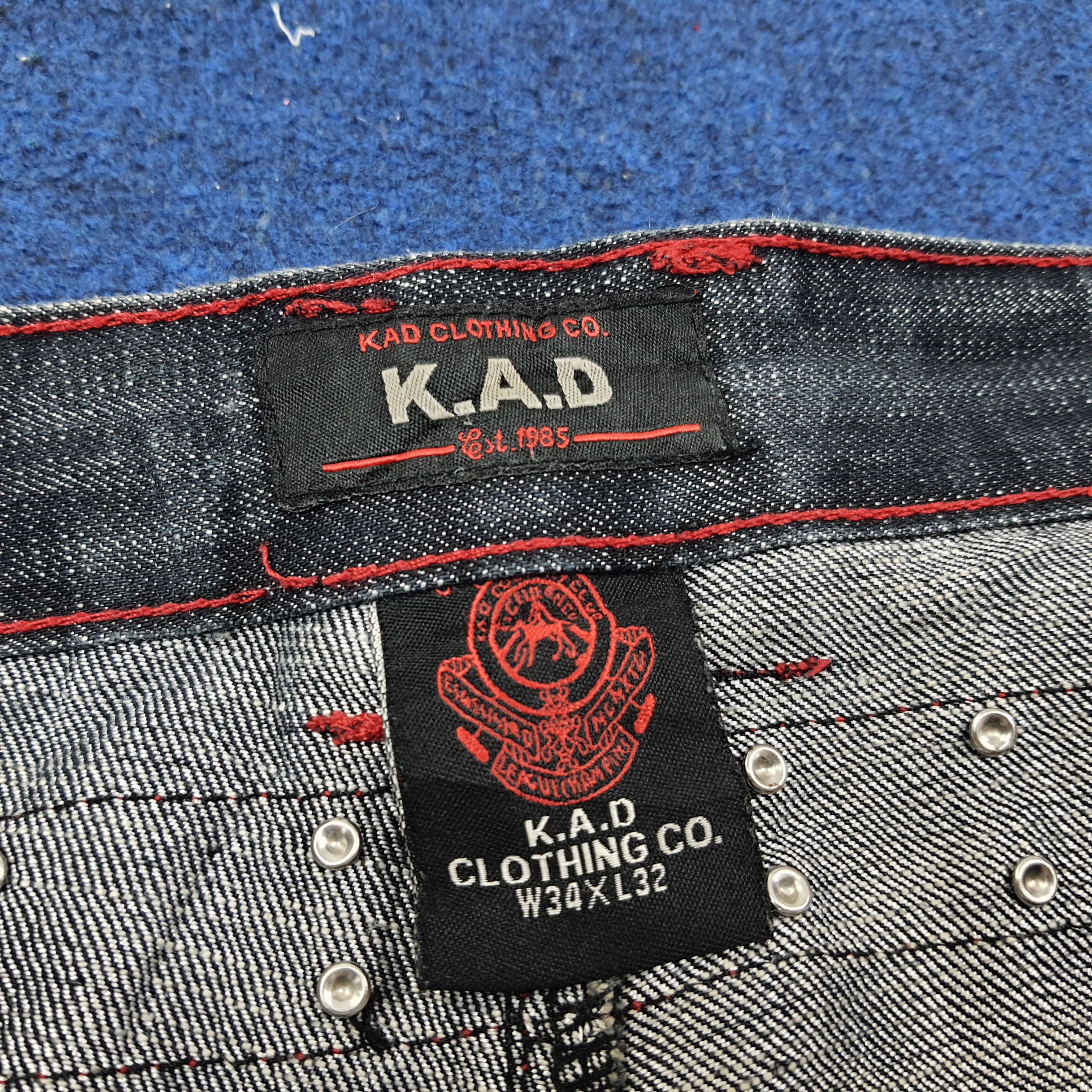 Other Vintage K.A.D. Clothing Co. Streetwear Jeans C235N2 Size US 34 / EU 50 - 7 Thumbnail