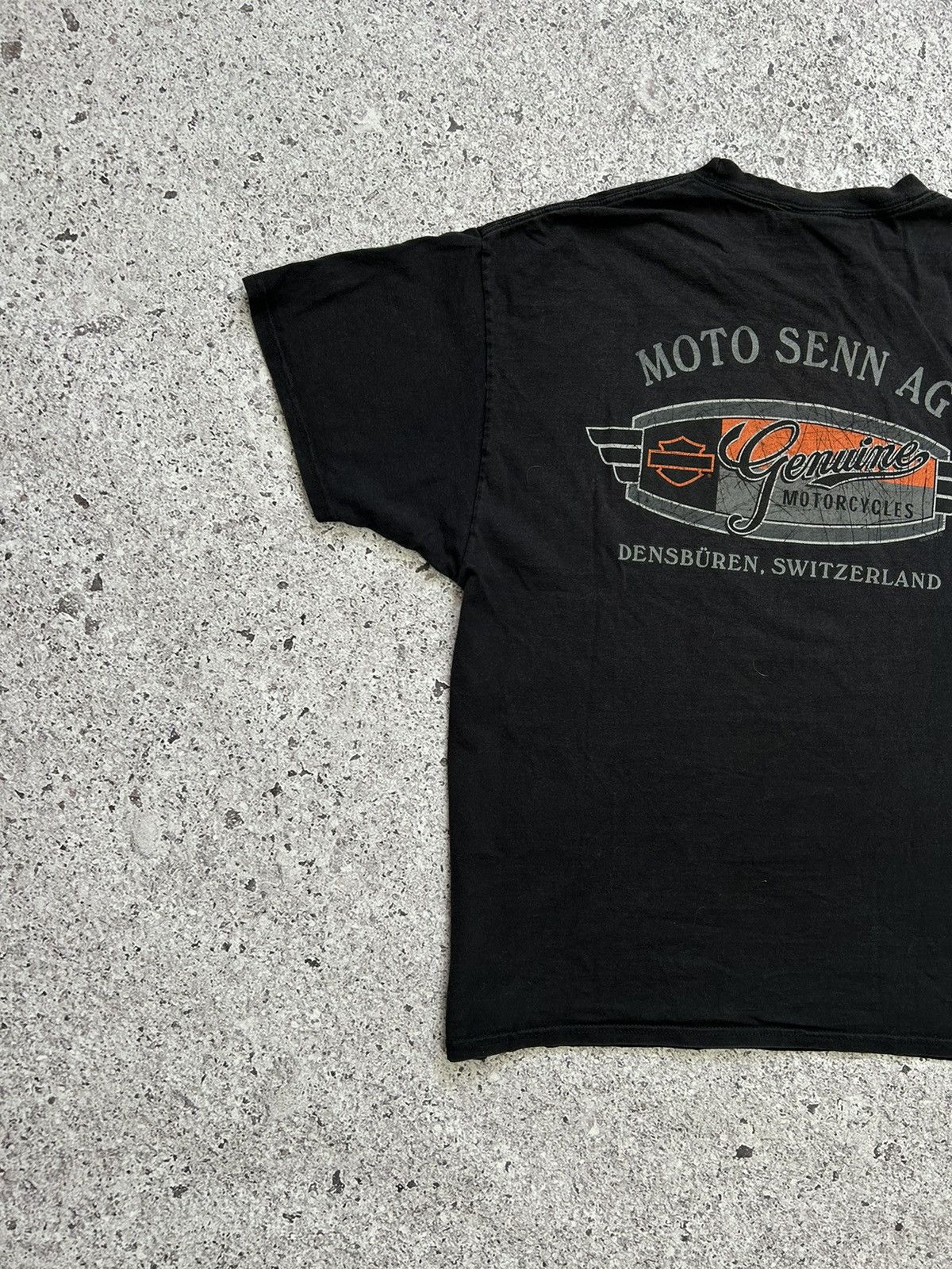Band Tees × Harley Davidson × Vintage Vintage 2012 Harley Davidson Moto Senn AG Retro T-Shirt Size US XL / EU 56 / 4 - 7 Thumbnail