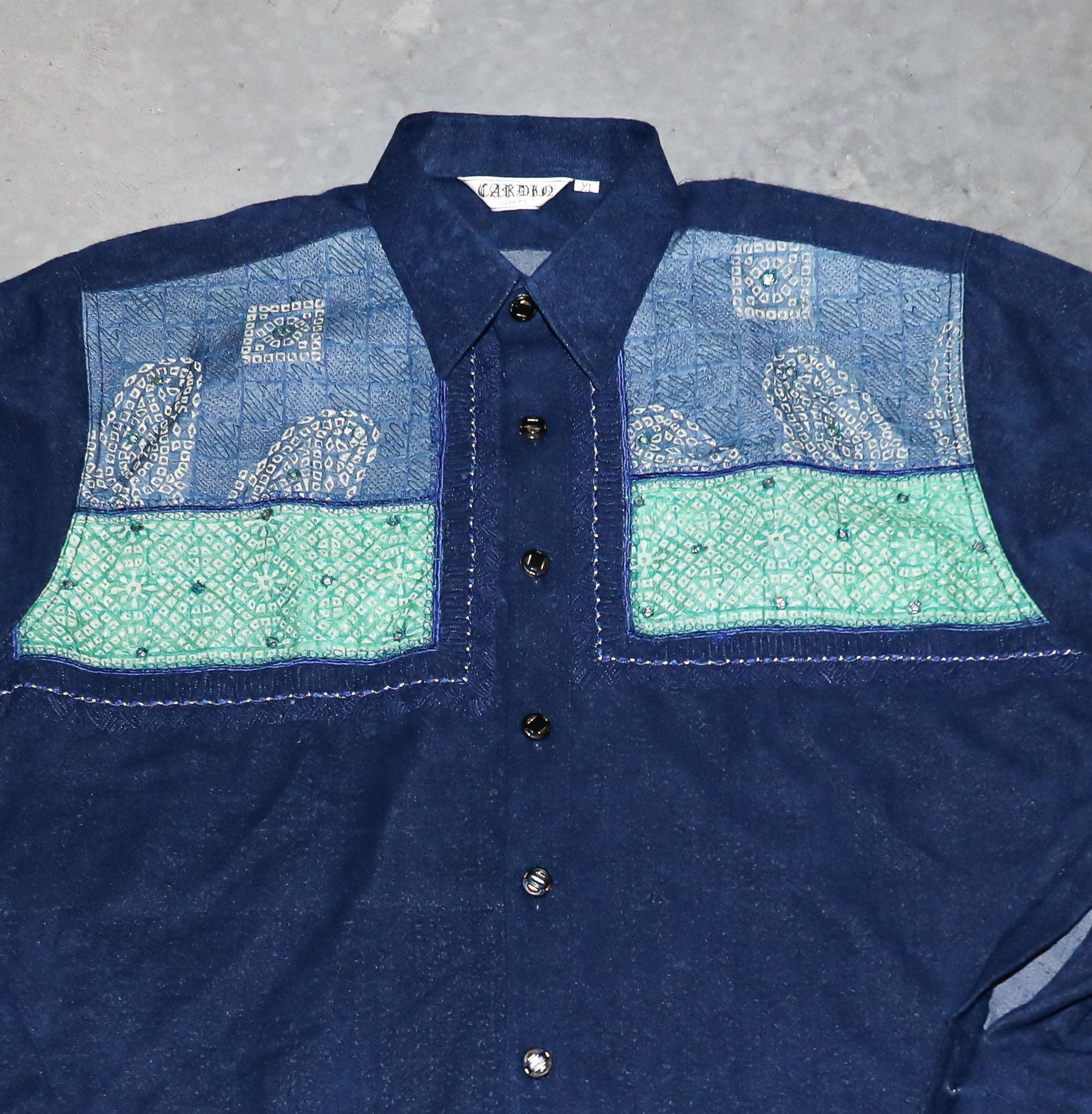 Vintage Vintage 90s Collared Evening Button Down Mens Shirt Size XL Size US XL / EU 56 / 4 - 2 Thumbnail