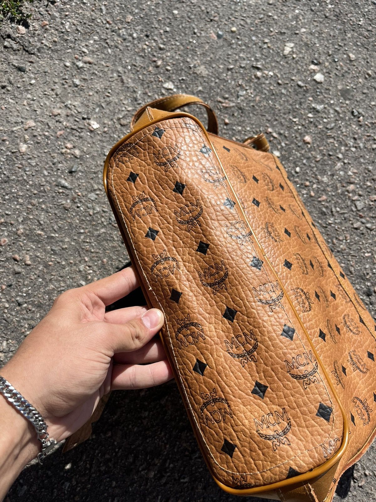 MCM Vintage MCM Monogram Bag Luxury Designer Size ONE SIZE - 13 Thumbnail