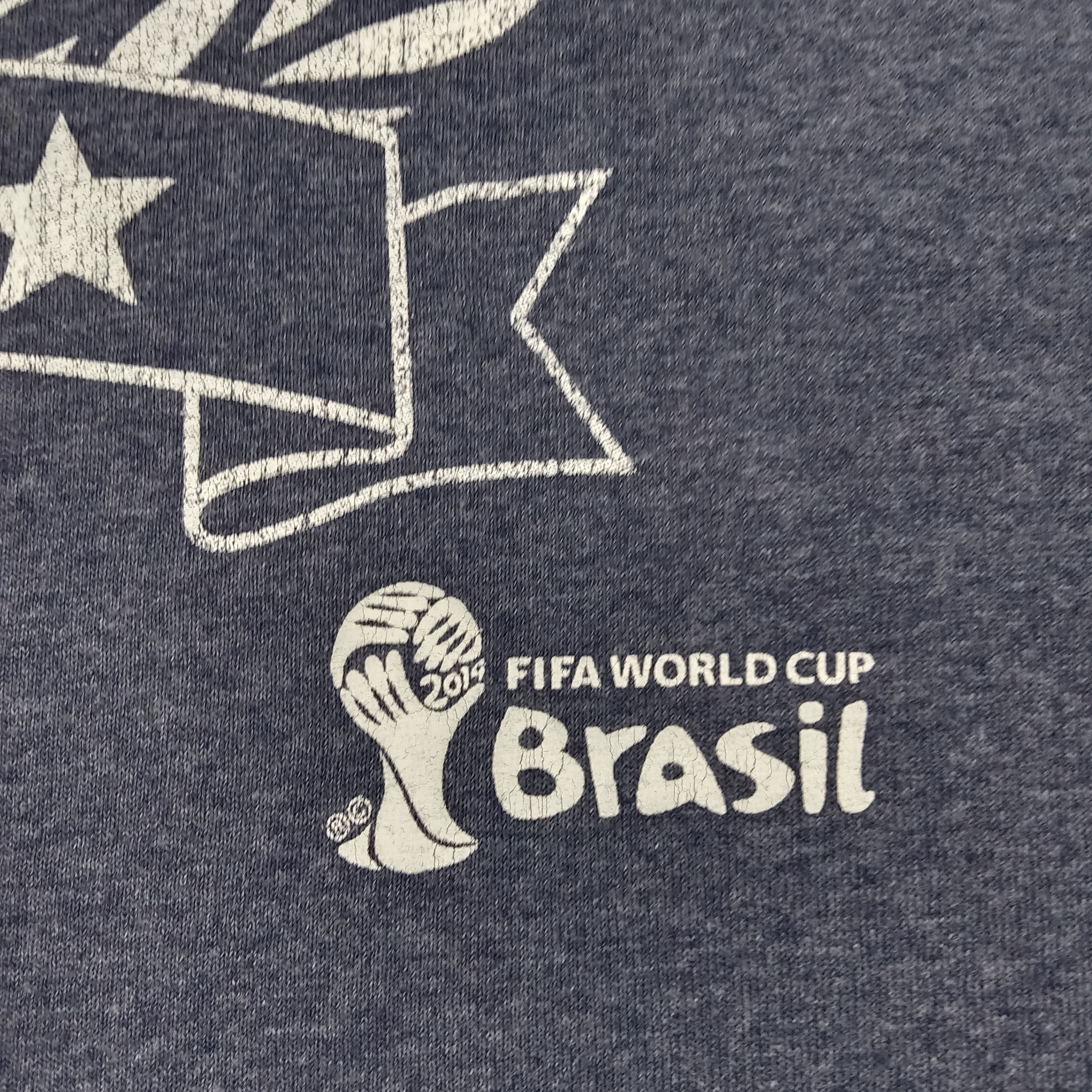 Vintage Fifa World Cup Brasil USA Soccer Stye Tshirt C285N34 Size US L / EU 52-54 / 3 - 3 Thumbnail