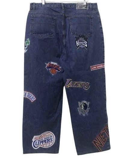NBA UNK NBA BAGGY JEANS Size US 38 / EU 54 - 2 Thumbnail
