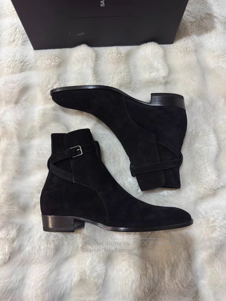 Saint Laurent Paris Saint Laurent Paris Suede Buckle Boots Size US 9 / EU 42 - 7 Thumbnail
